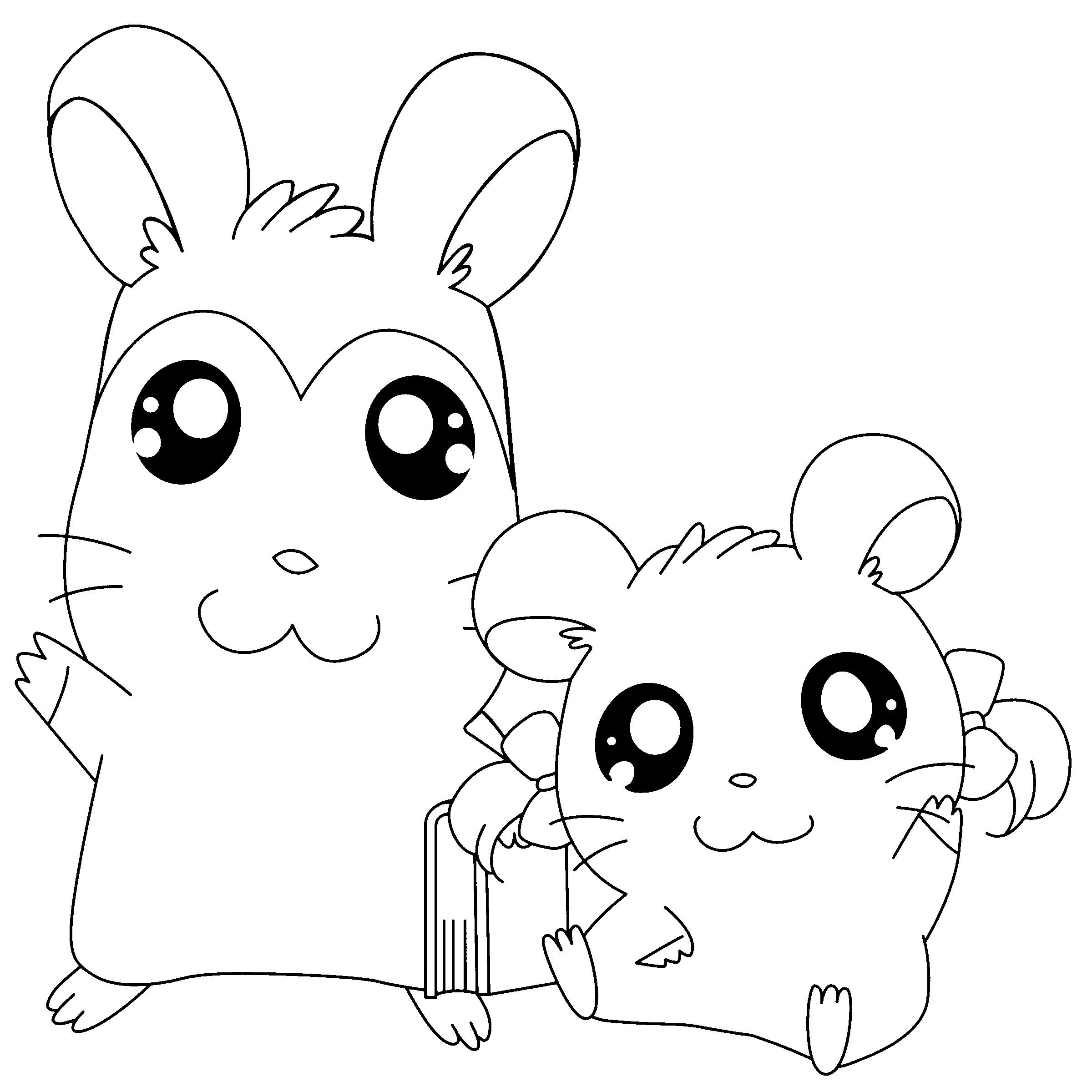 Hamtaro coloring pages