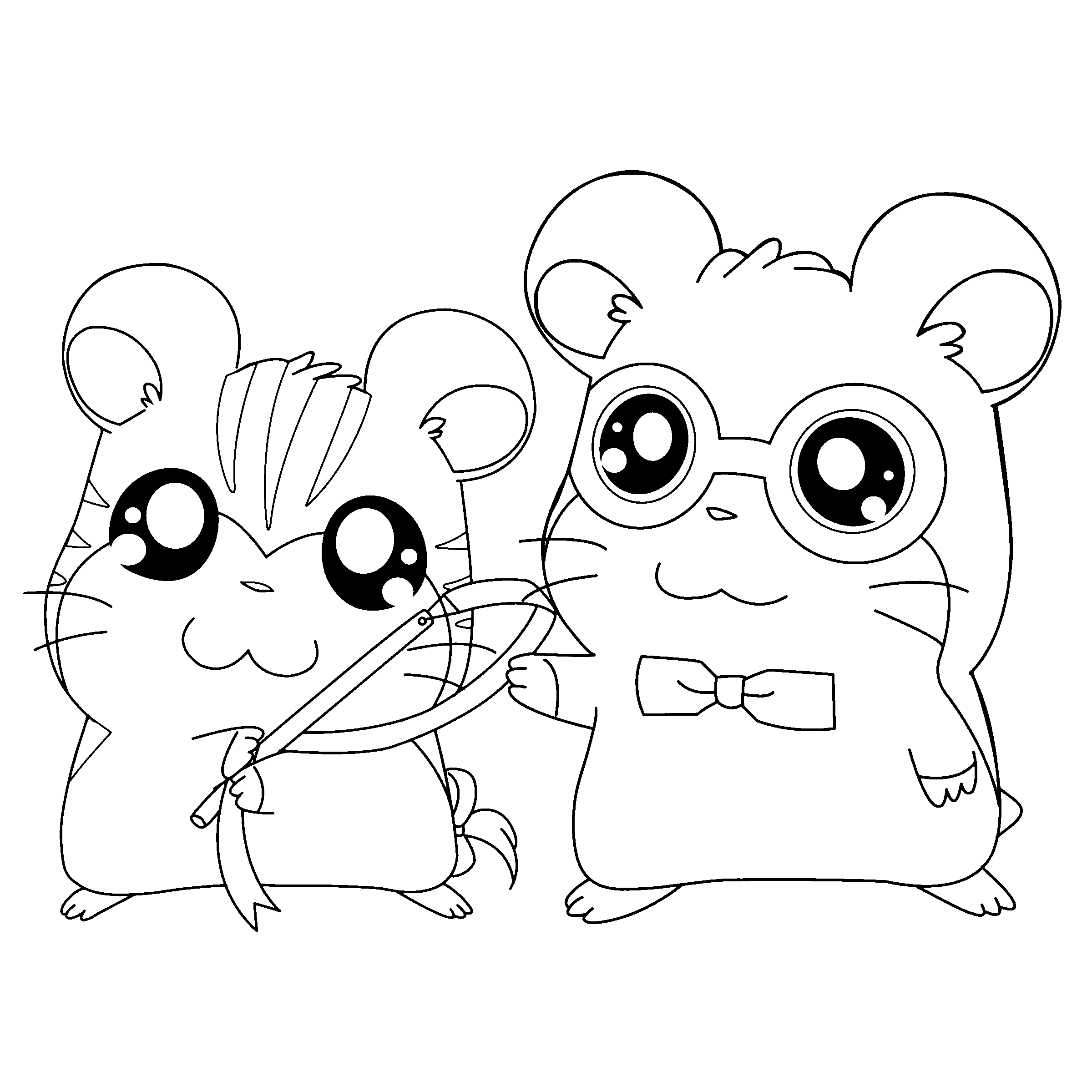 Hamtaro coloring pages