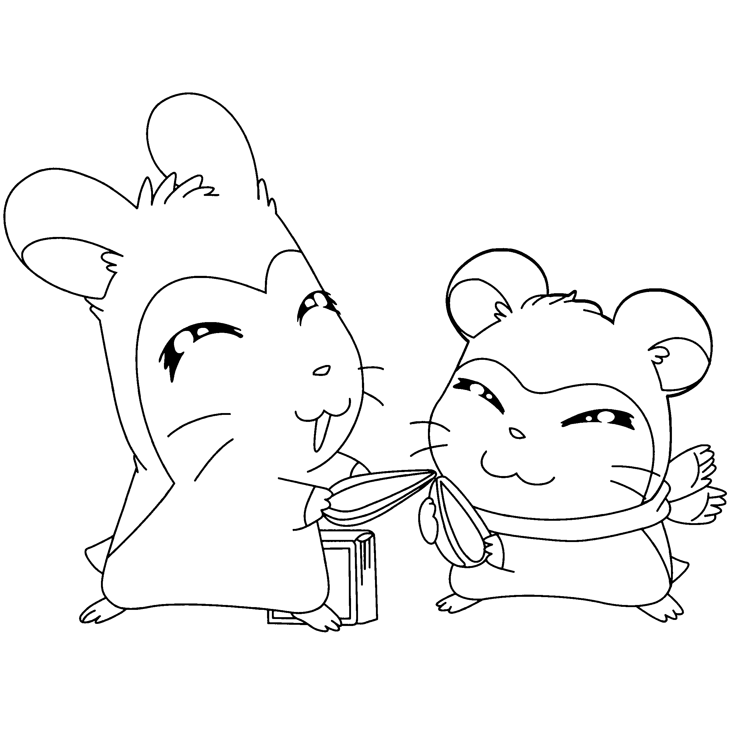 Hamtaro coloring pages