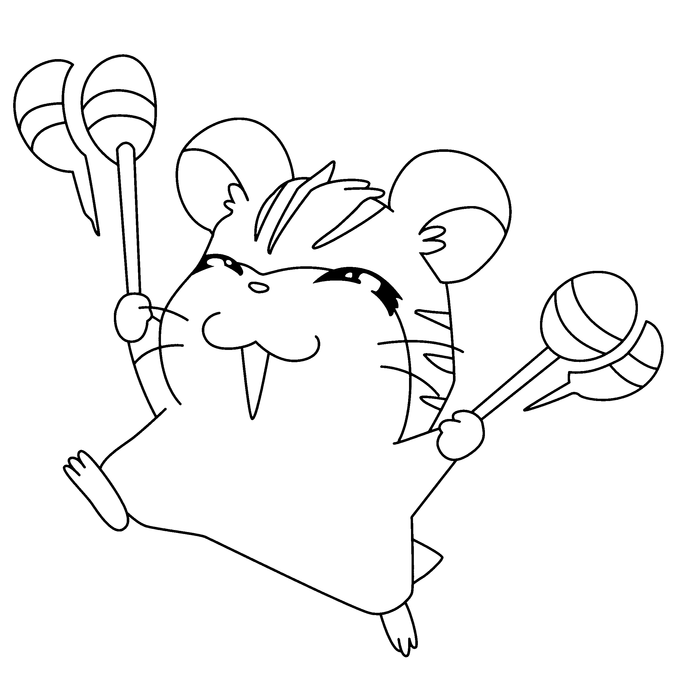 Hamtaro coloring pages