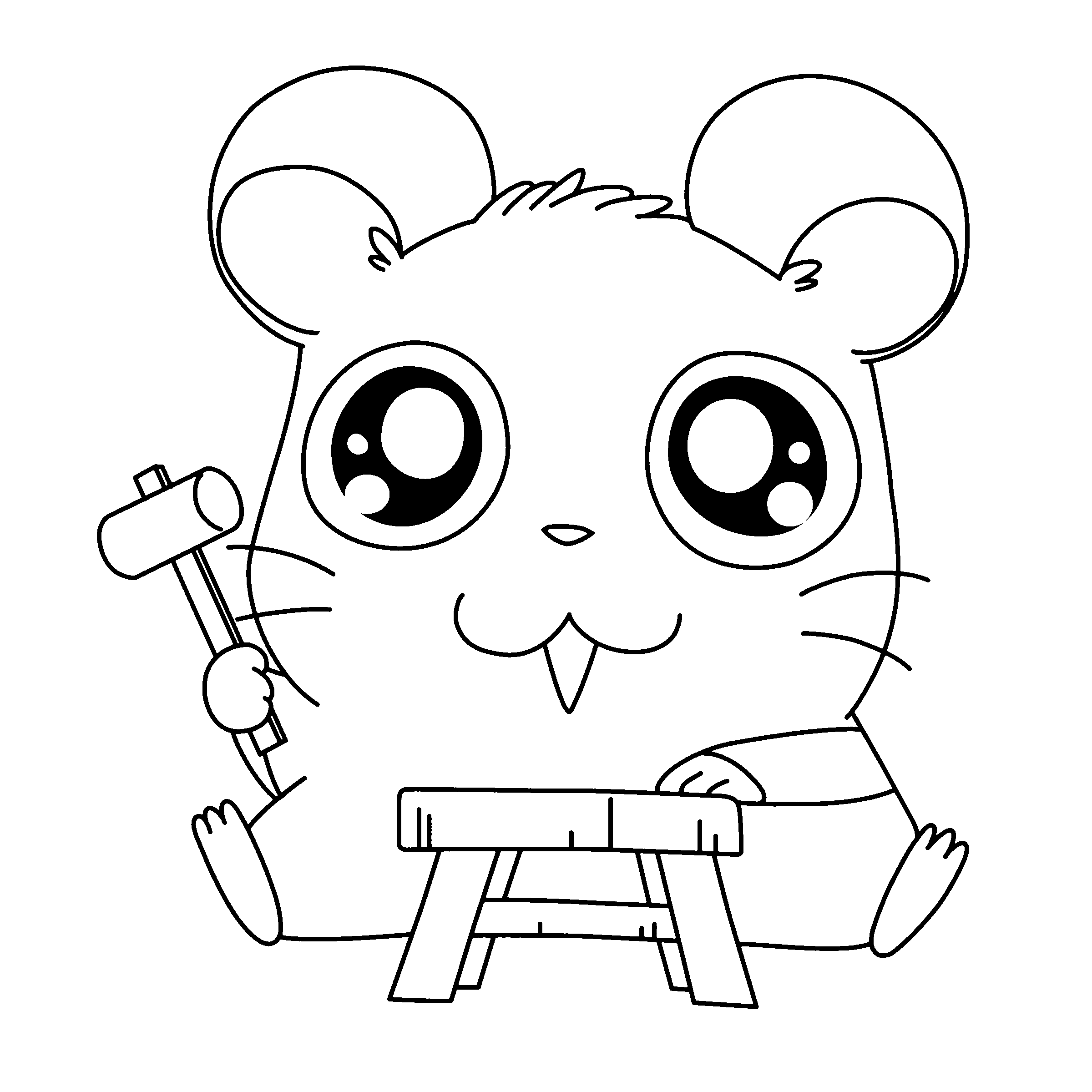 Hamtaro coloring pages