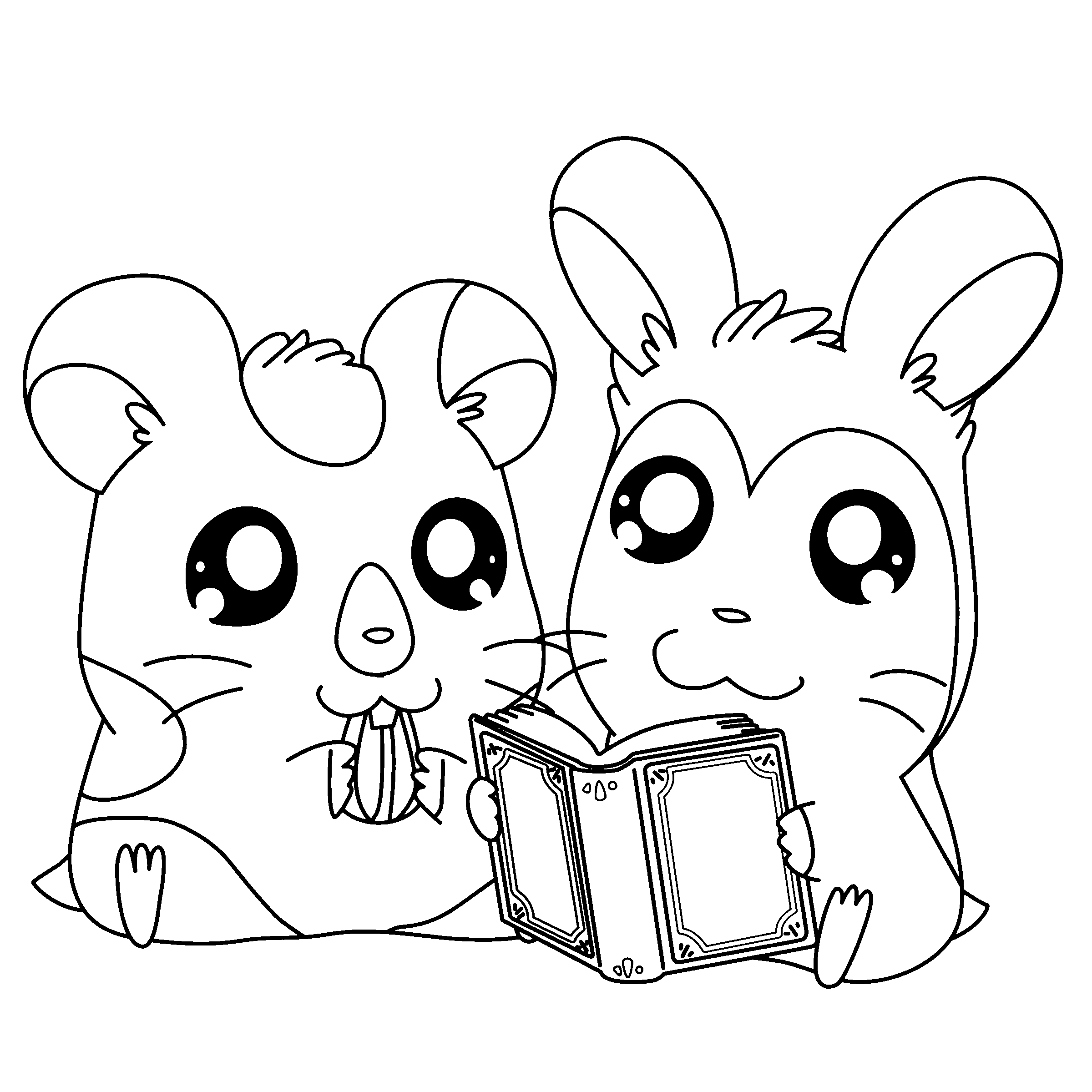 Hamtaro coloring pages