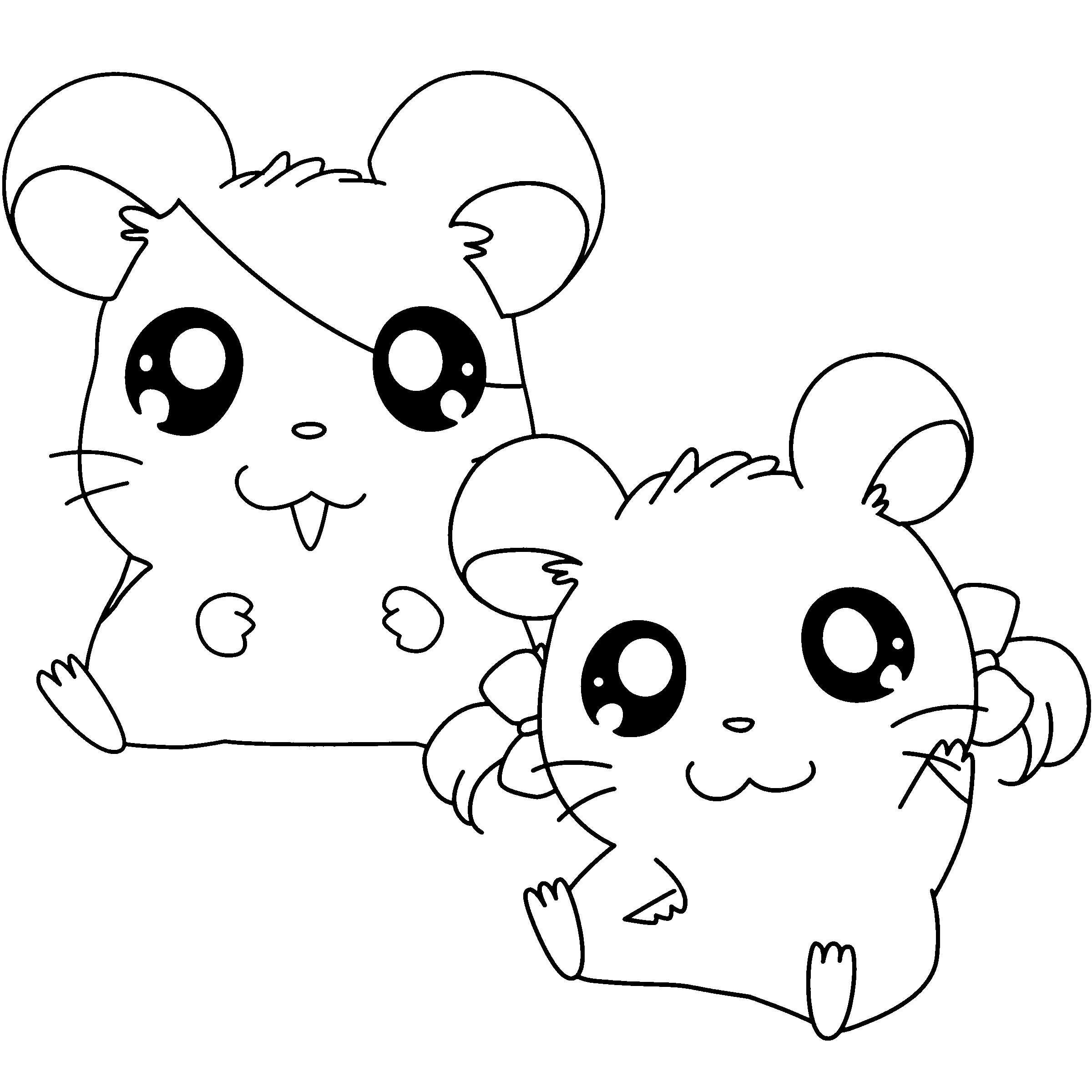 Hamtaro coloring pages