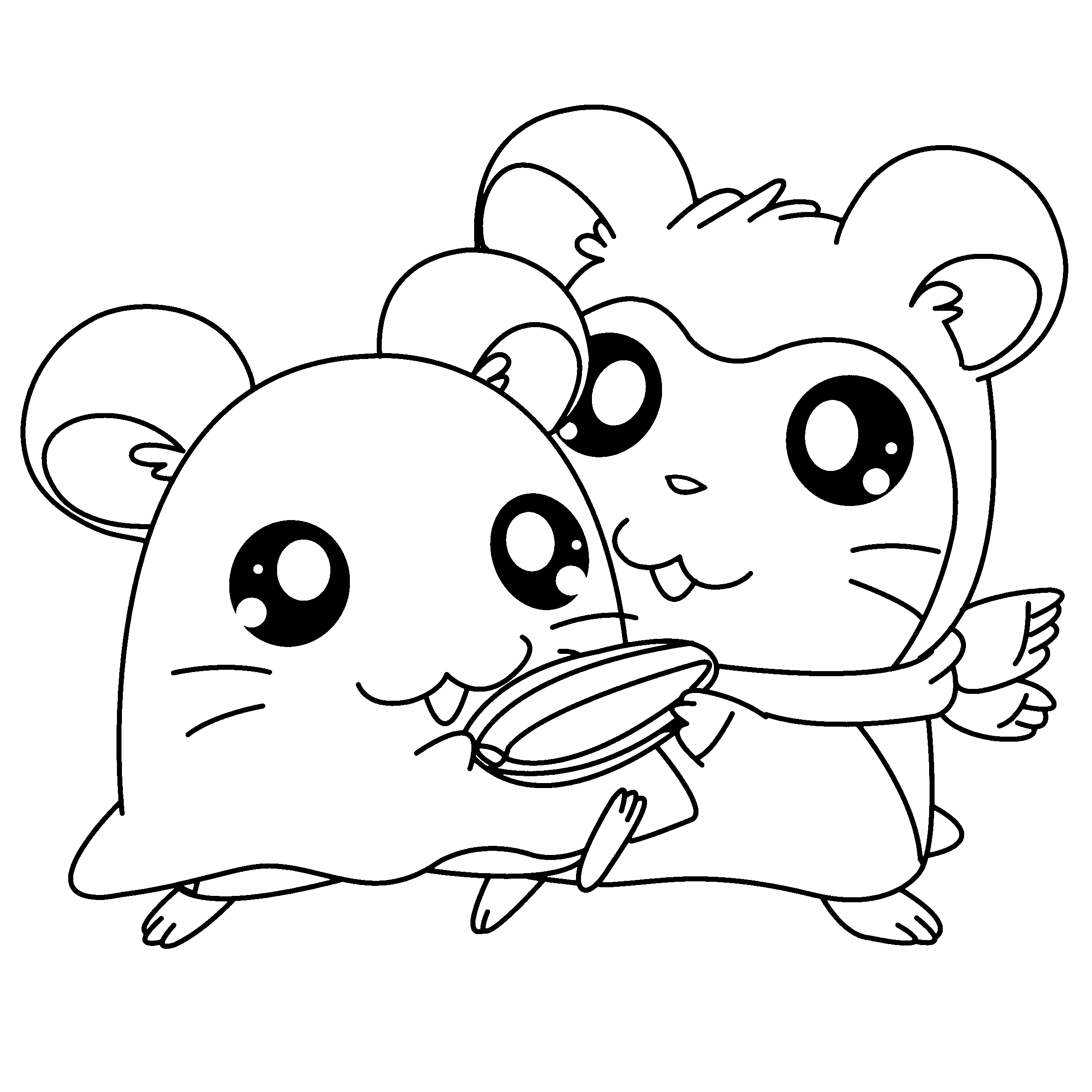 Hamtaro coloring pages