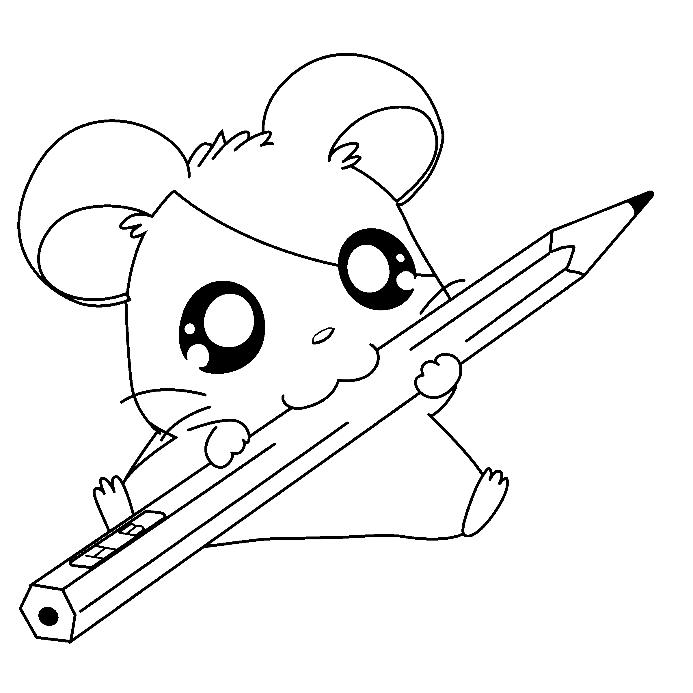 Hamtaro coloring pages