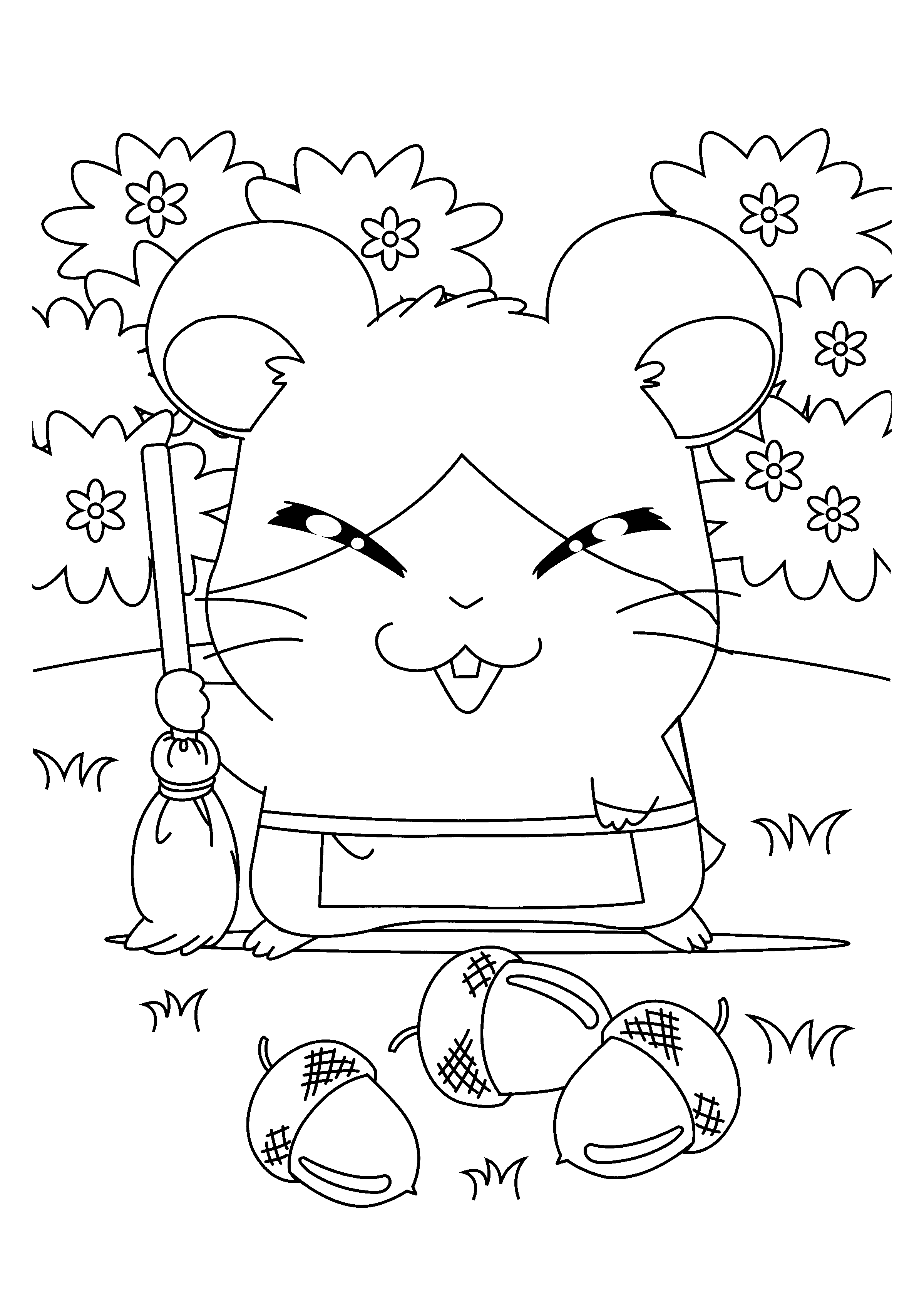 Hamtaro coloring pages