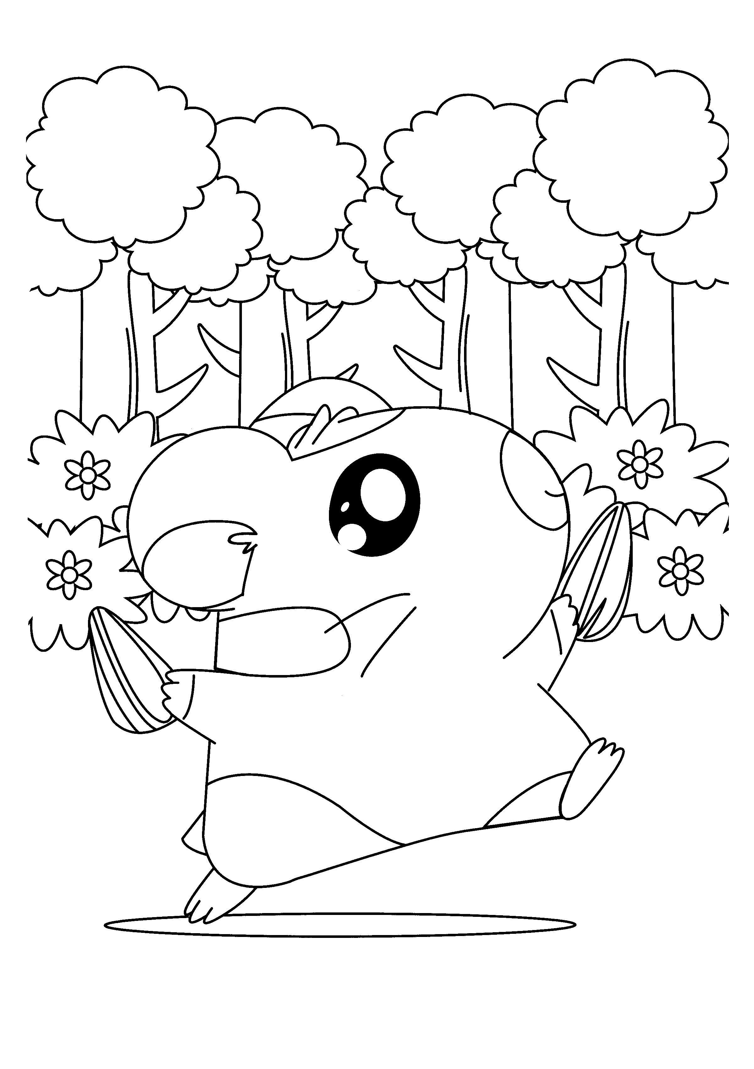 Hamtaro coloring pages