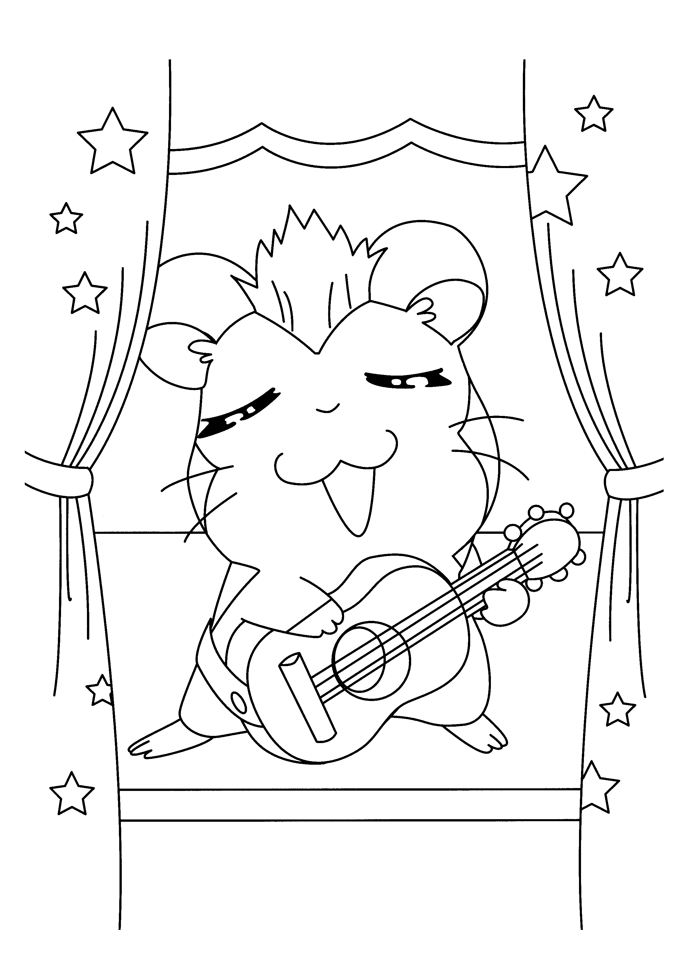 Hamtaro coloring pages