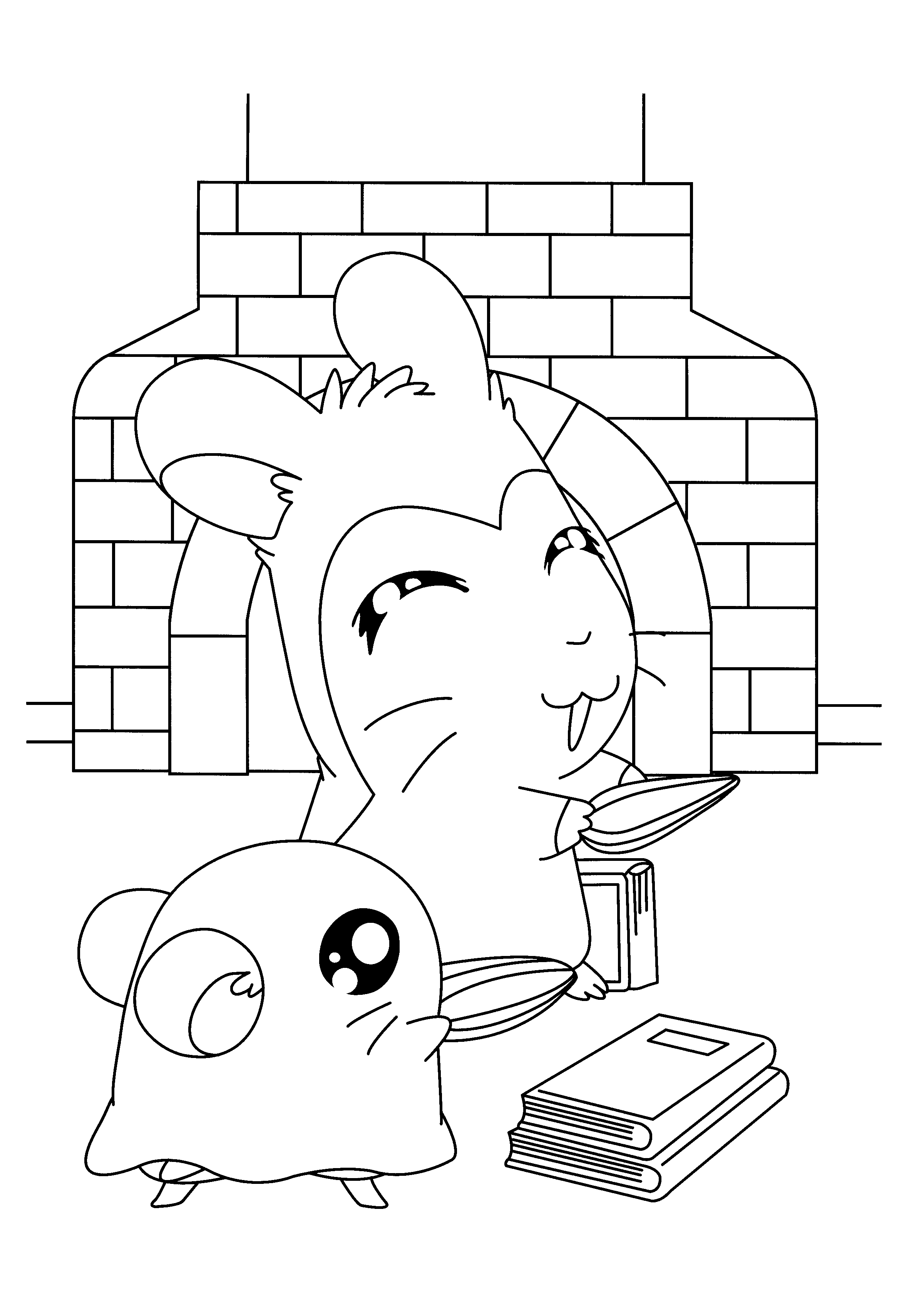 Hamtaro coloring pages