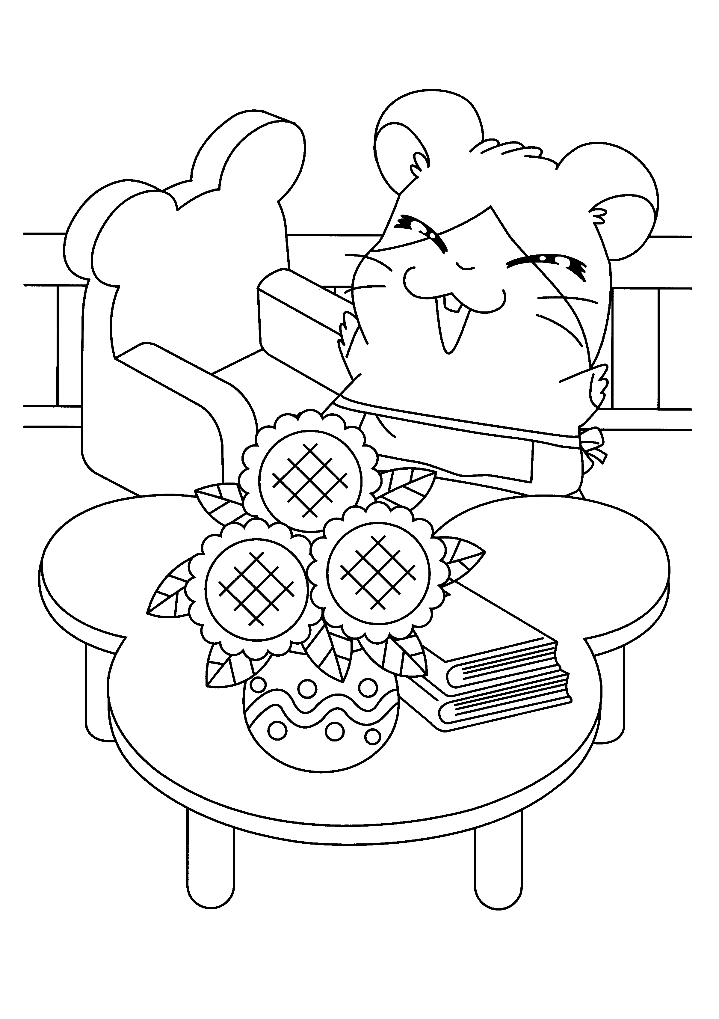 Hamtaro coloring pages