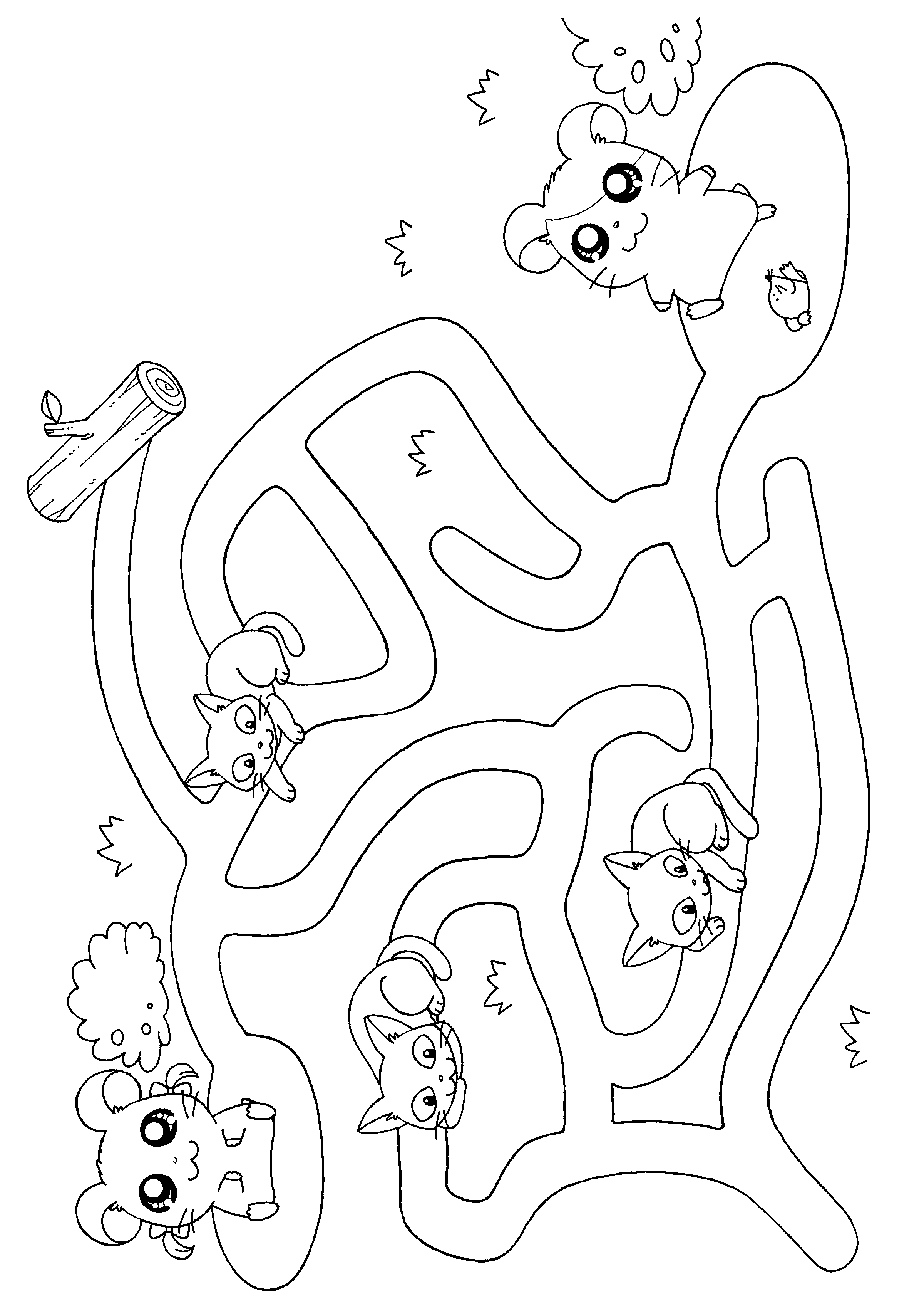 Hamtaro coloring pages