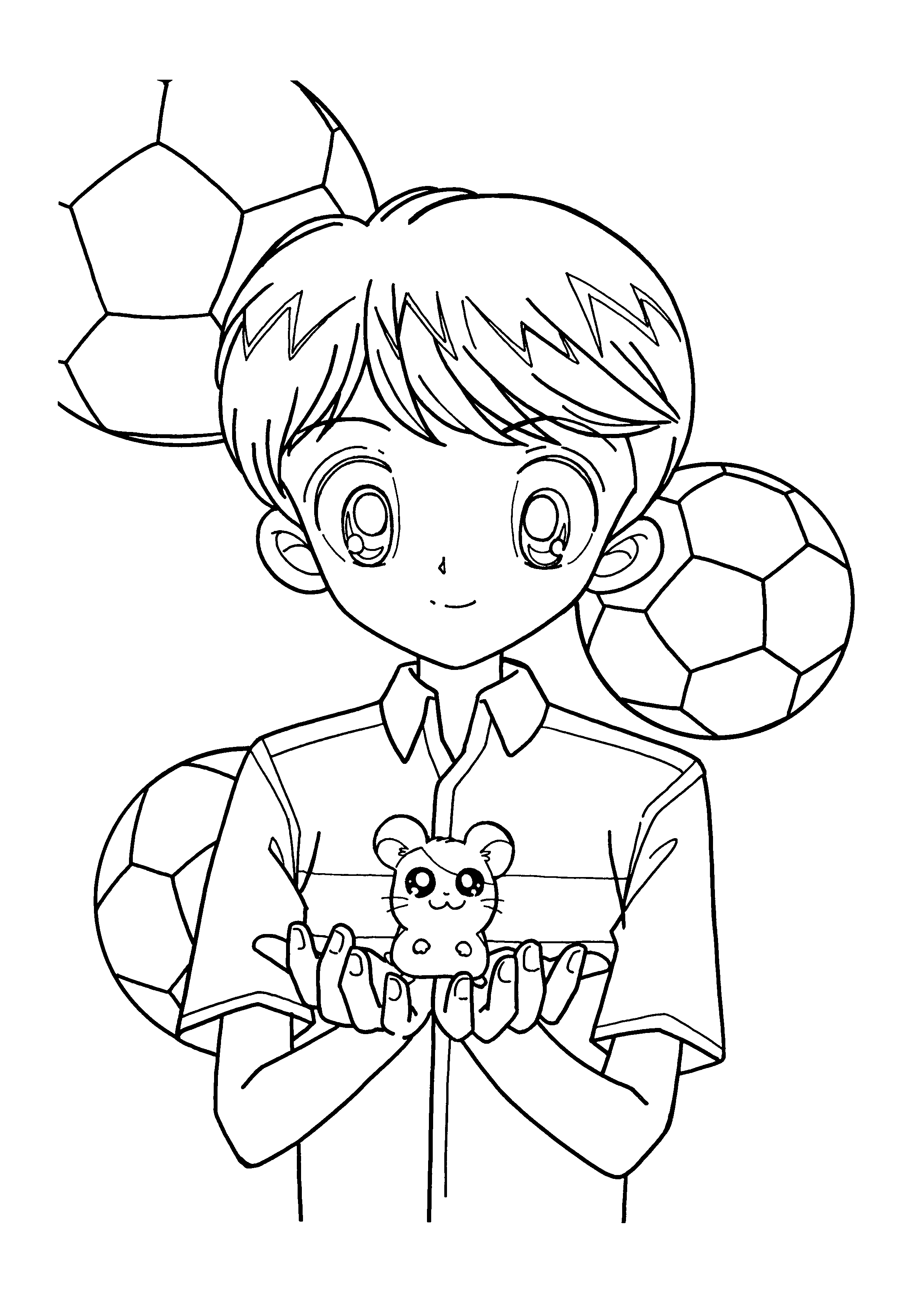 Hamtaro coloring pages