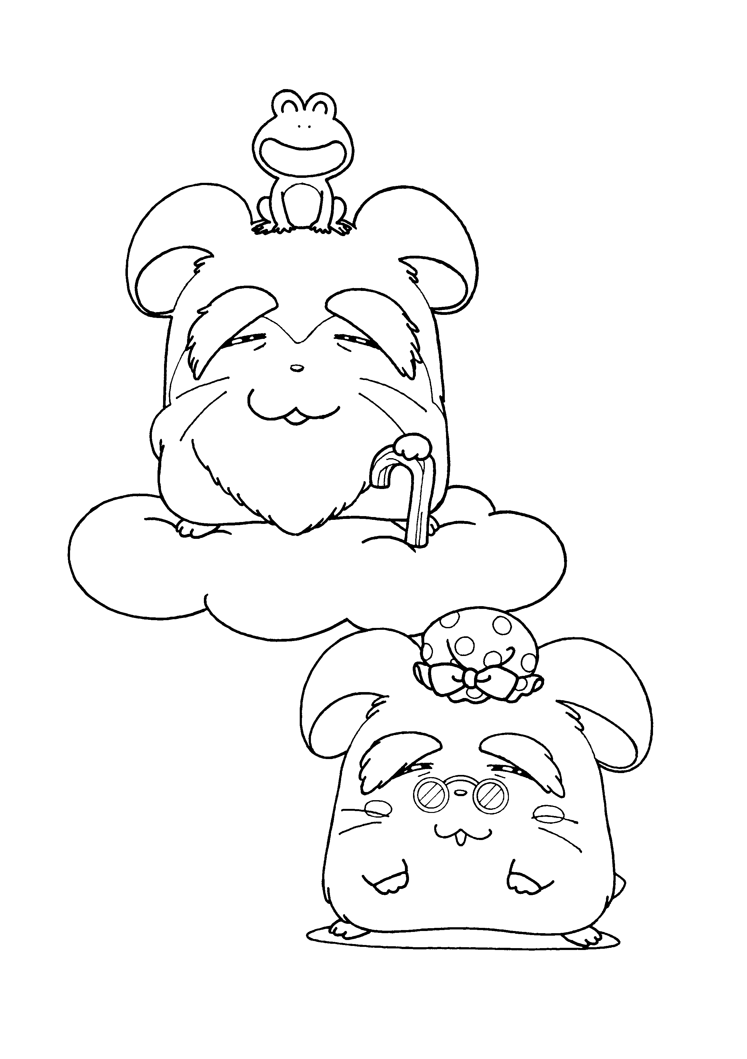 Hamtaro coloring pages