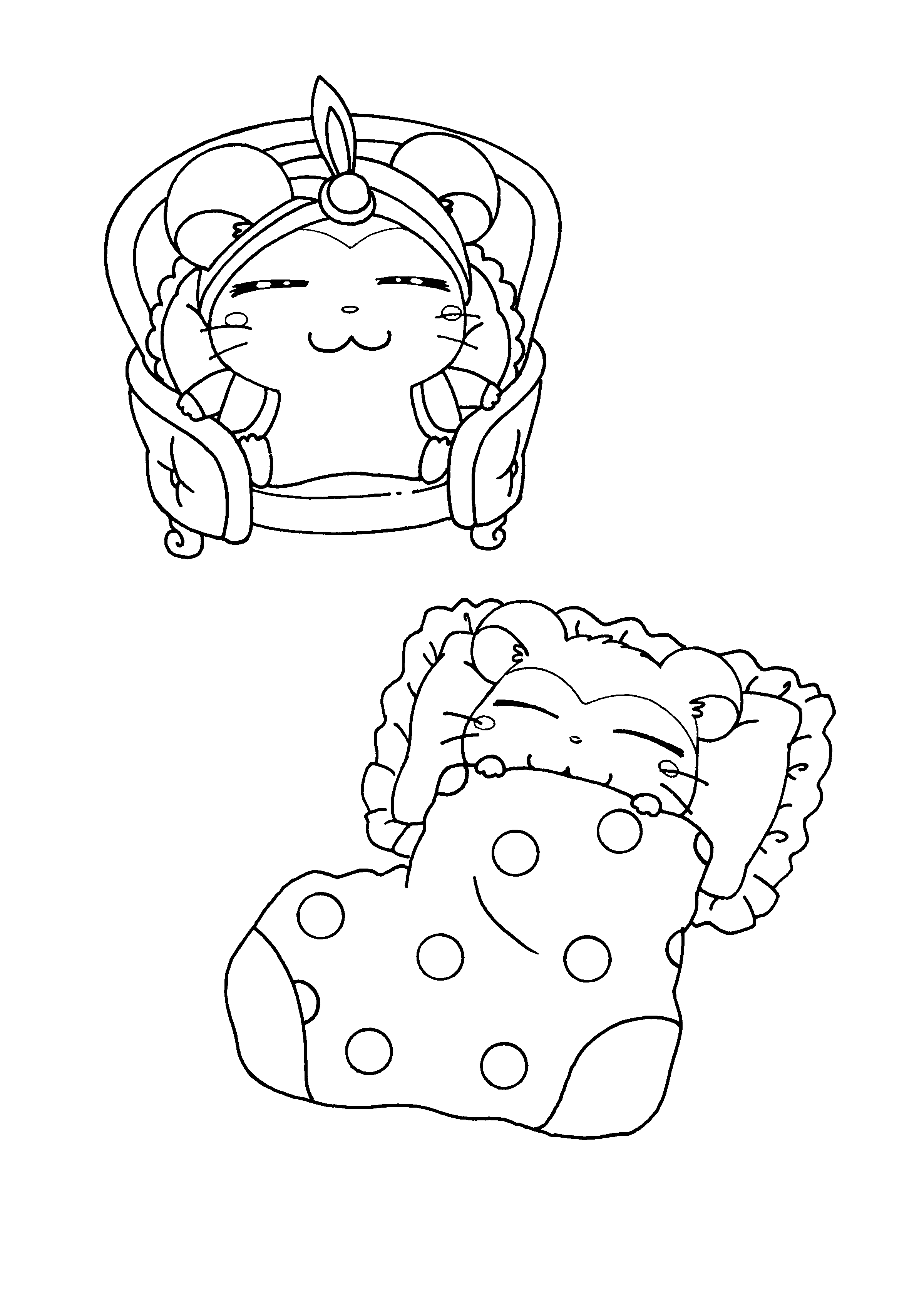 Hamtaro coloring pages