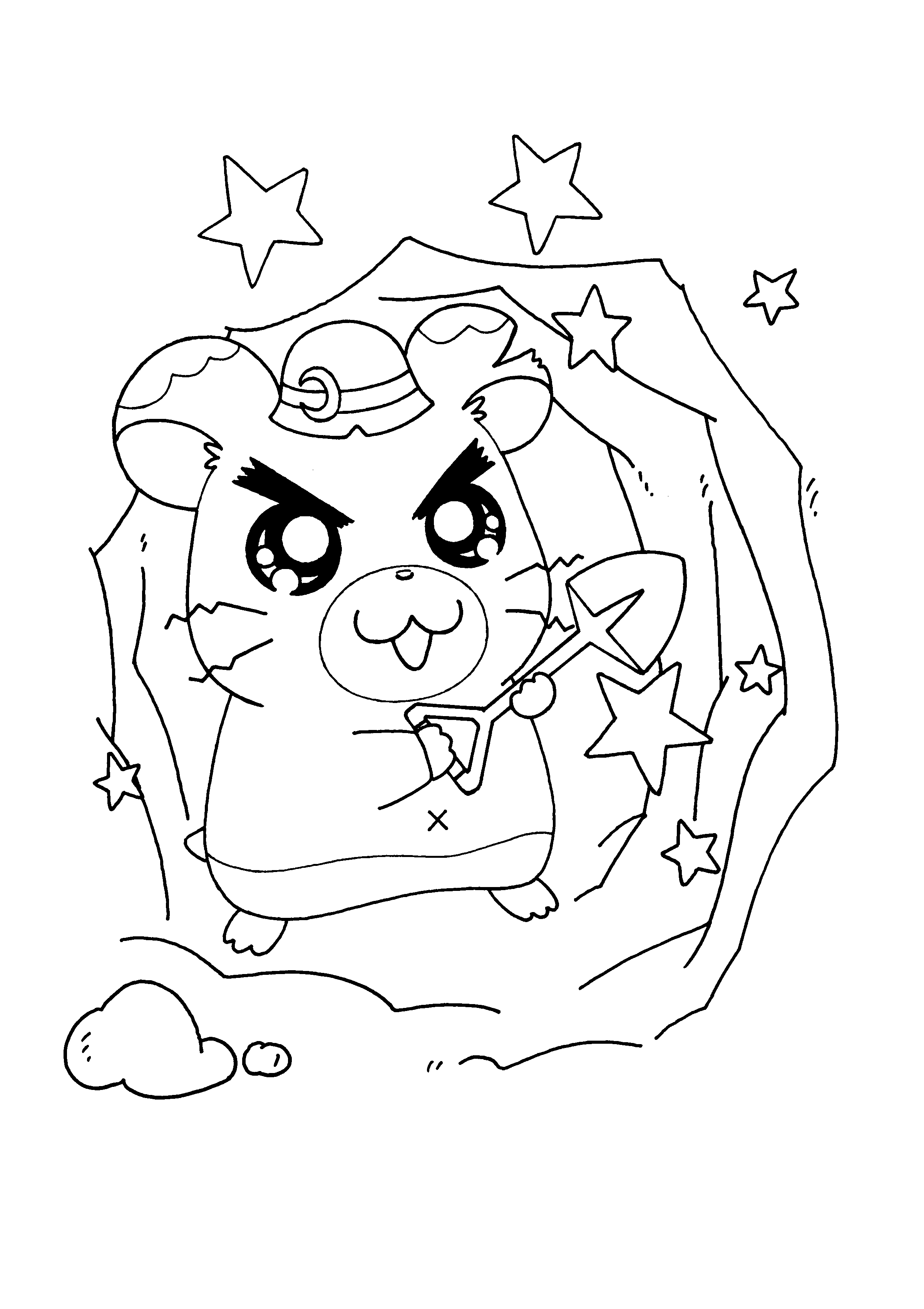 Hamtaro coloring pages