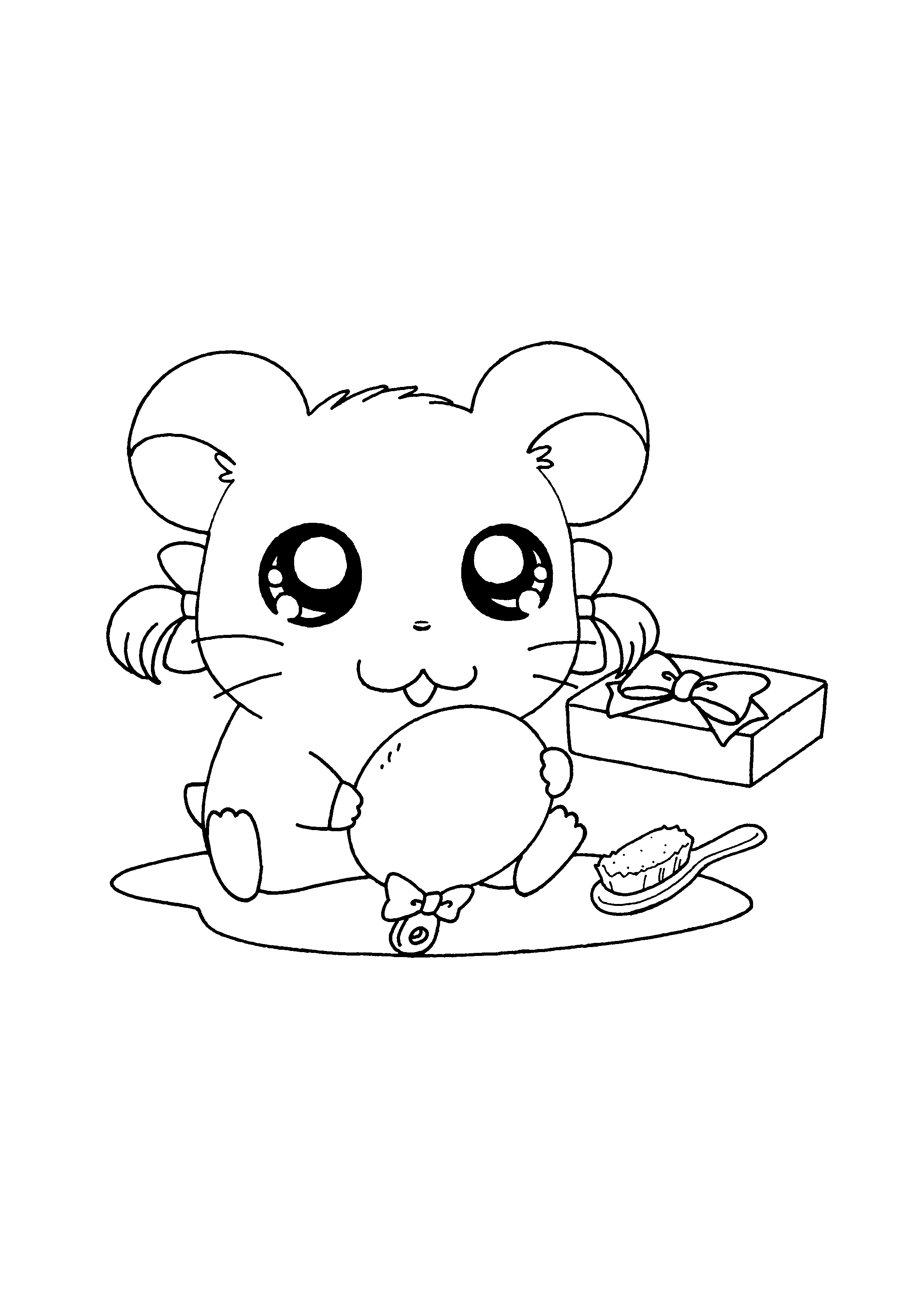 Hamtaro coloring pages