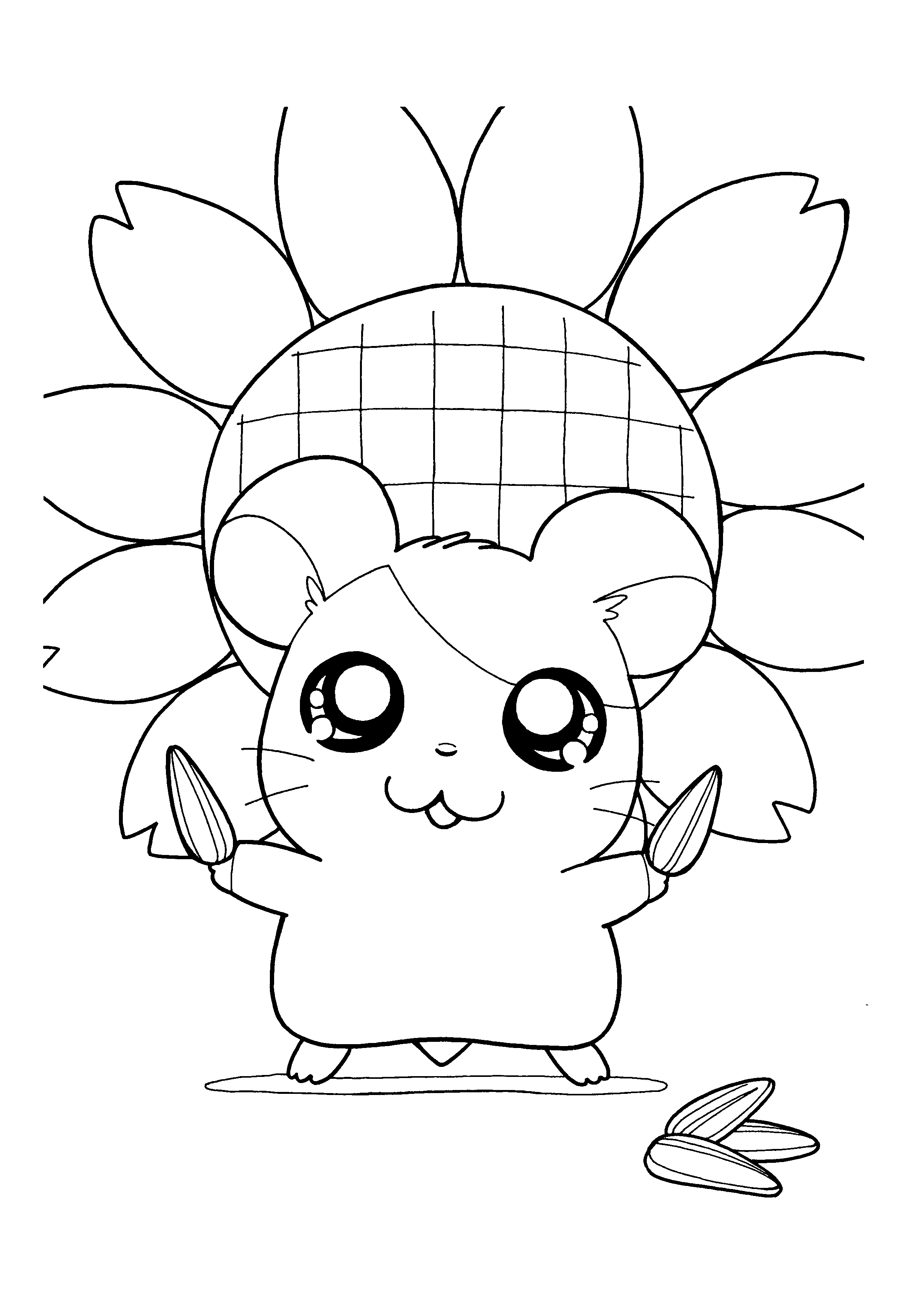 Hamtaro coloring pages