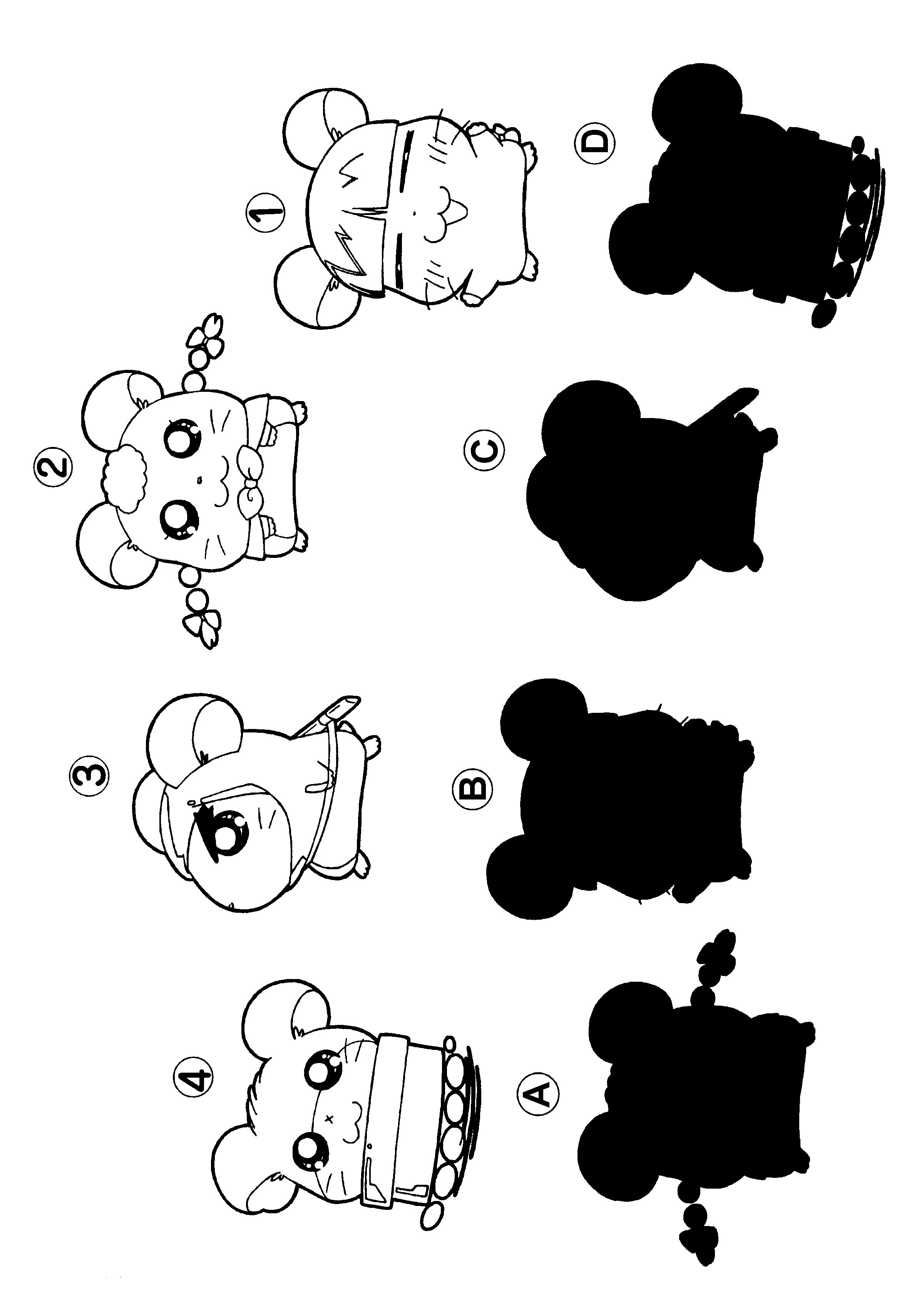 Hamtaro coloring pages