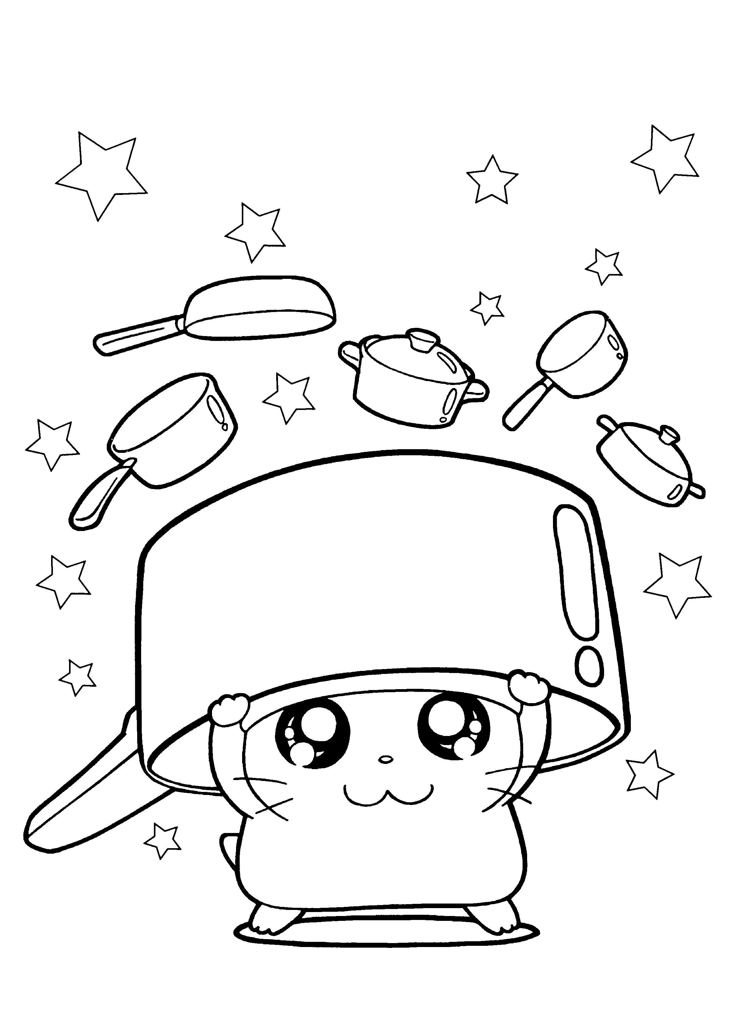 Hamtaro coloring pages