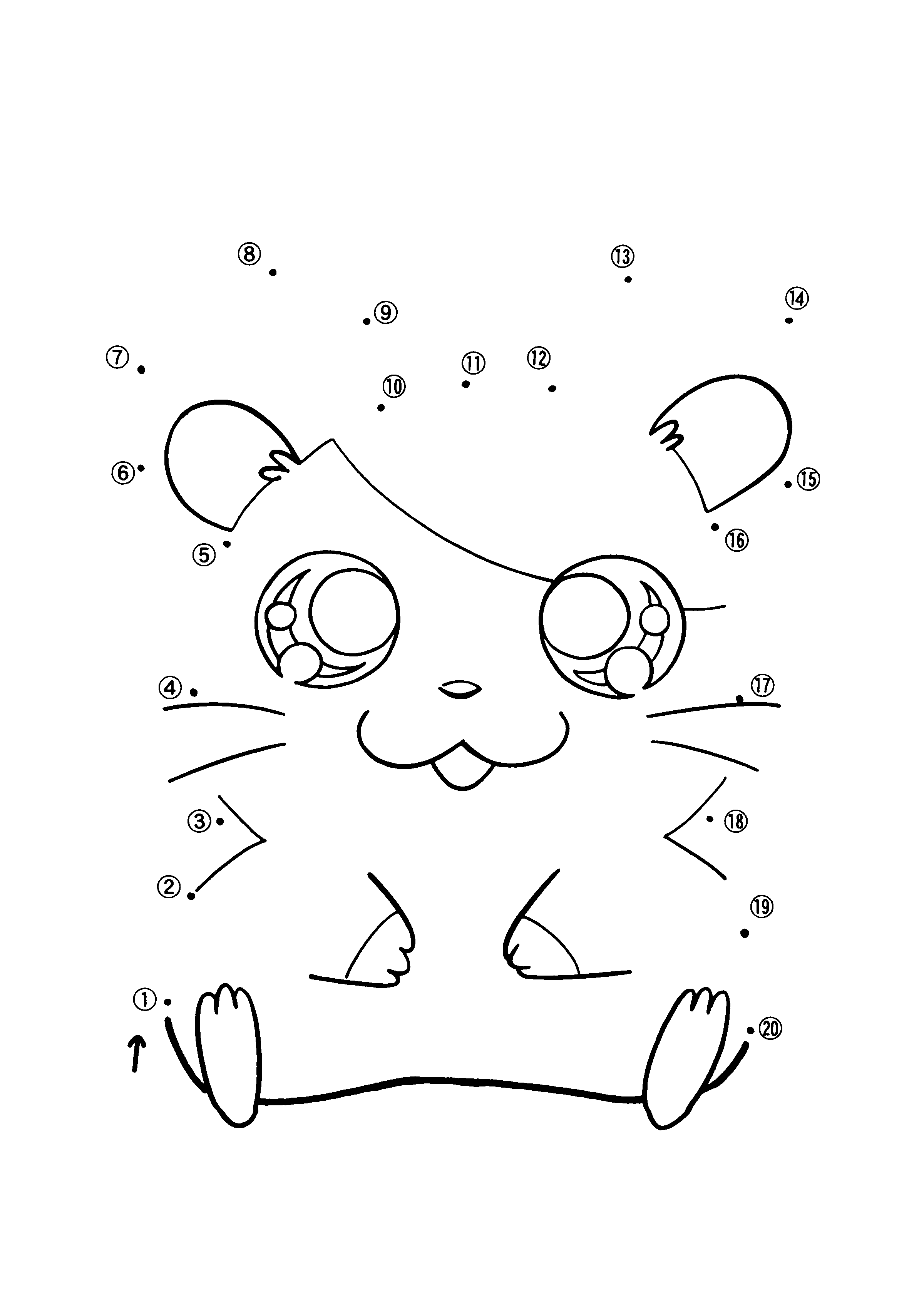 Hamtaro coloring pages