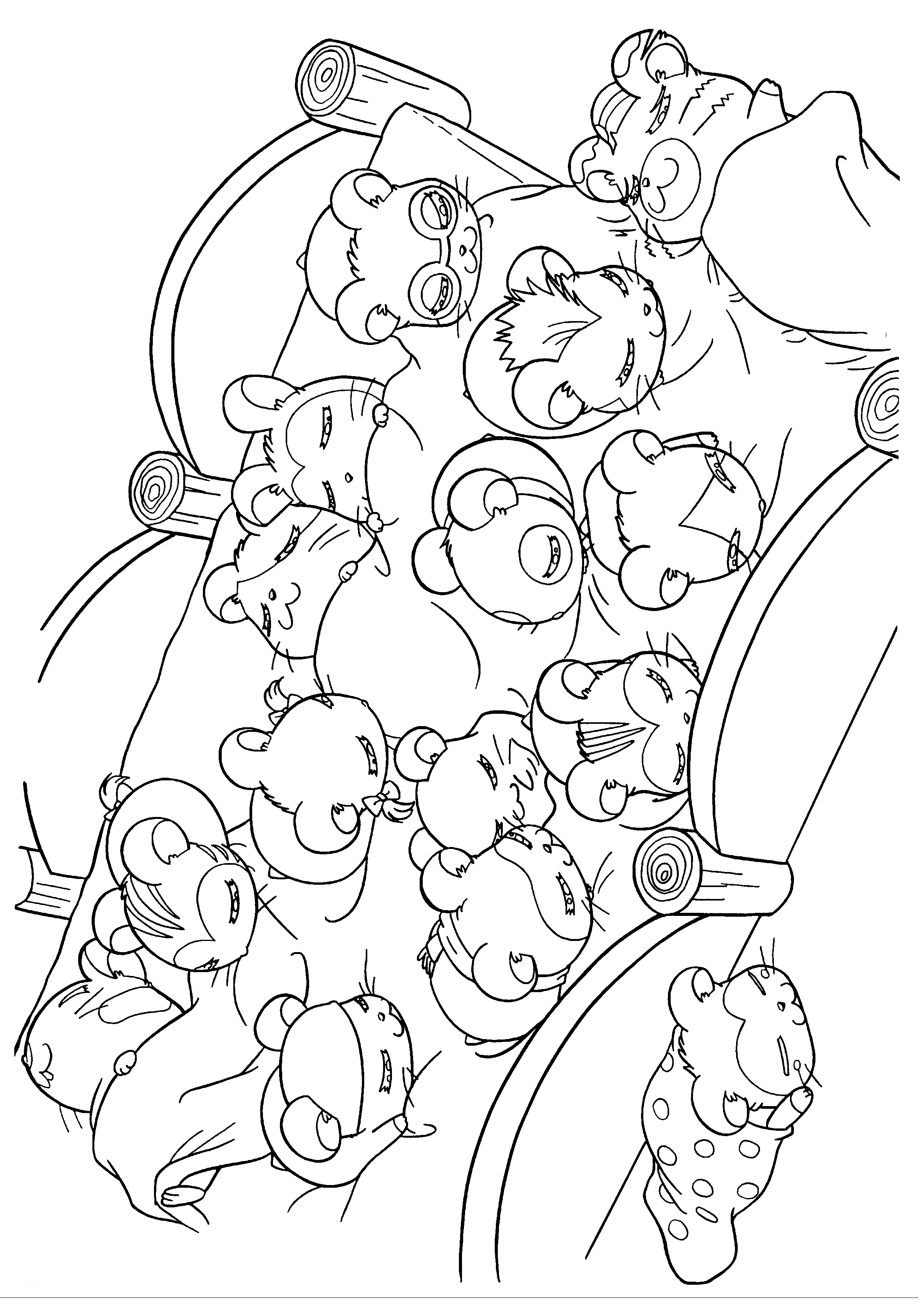 Hamtaro coloring pages