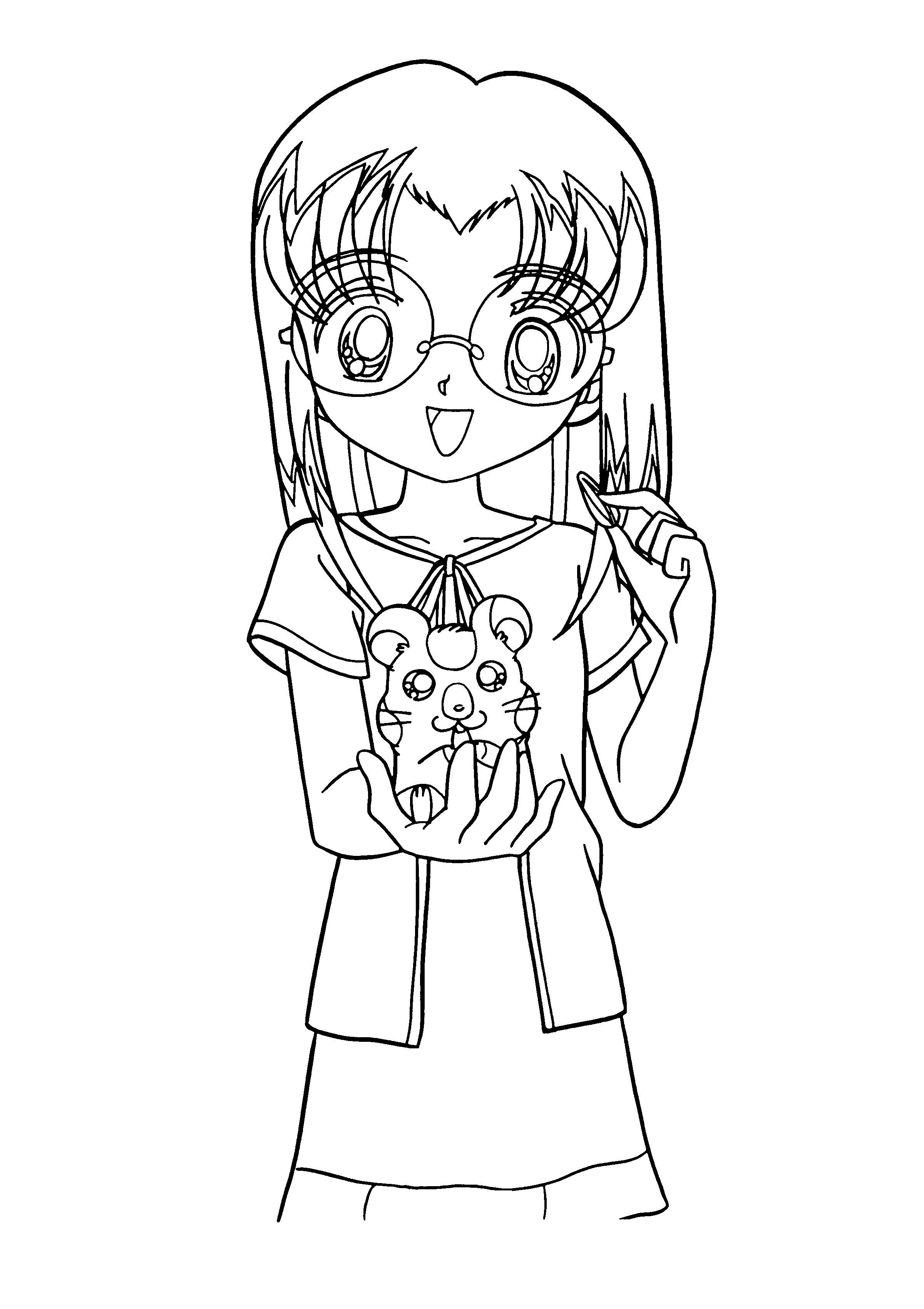 Hamtaro coloring pages