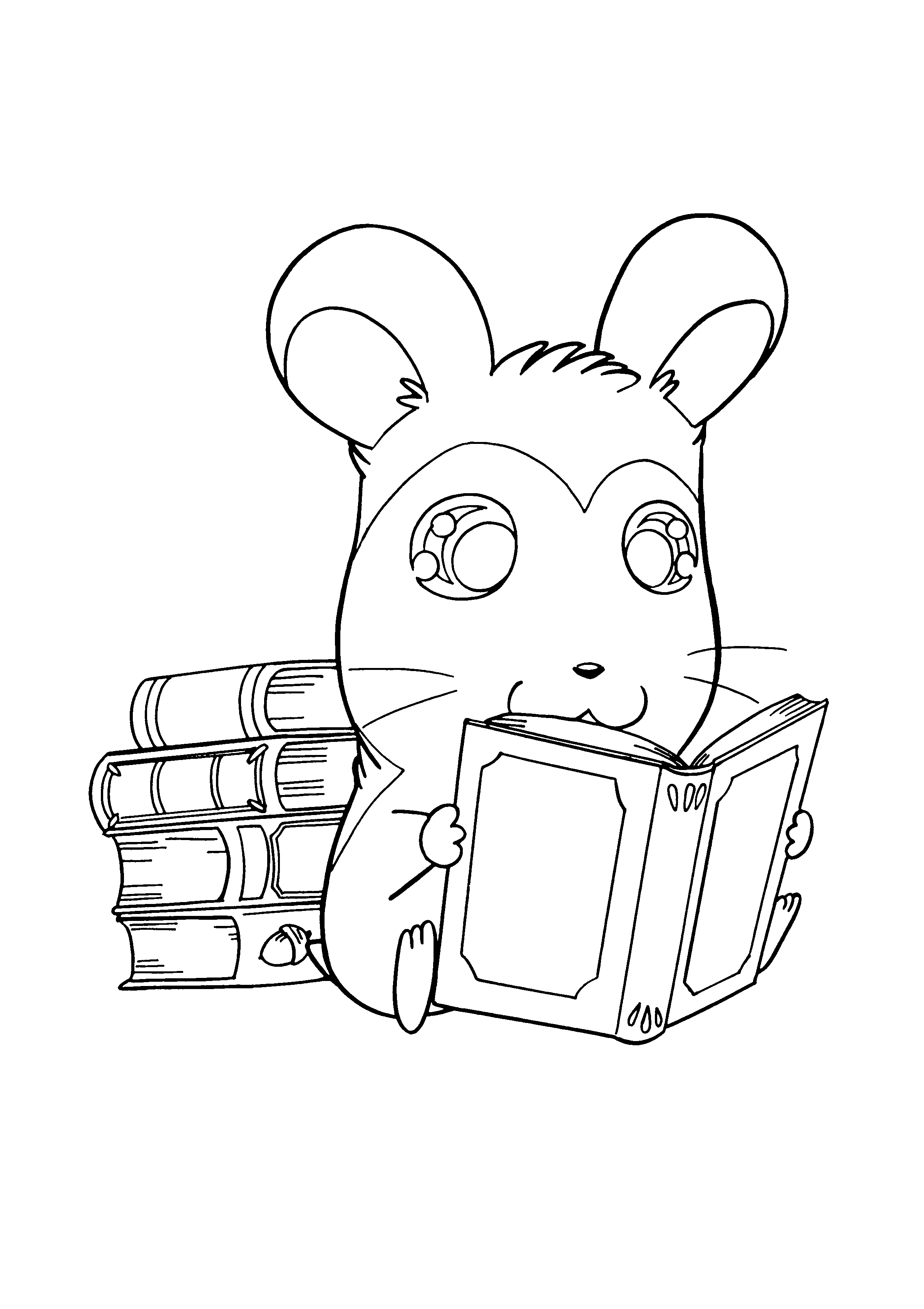 Hamtaro coloring pages