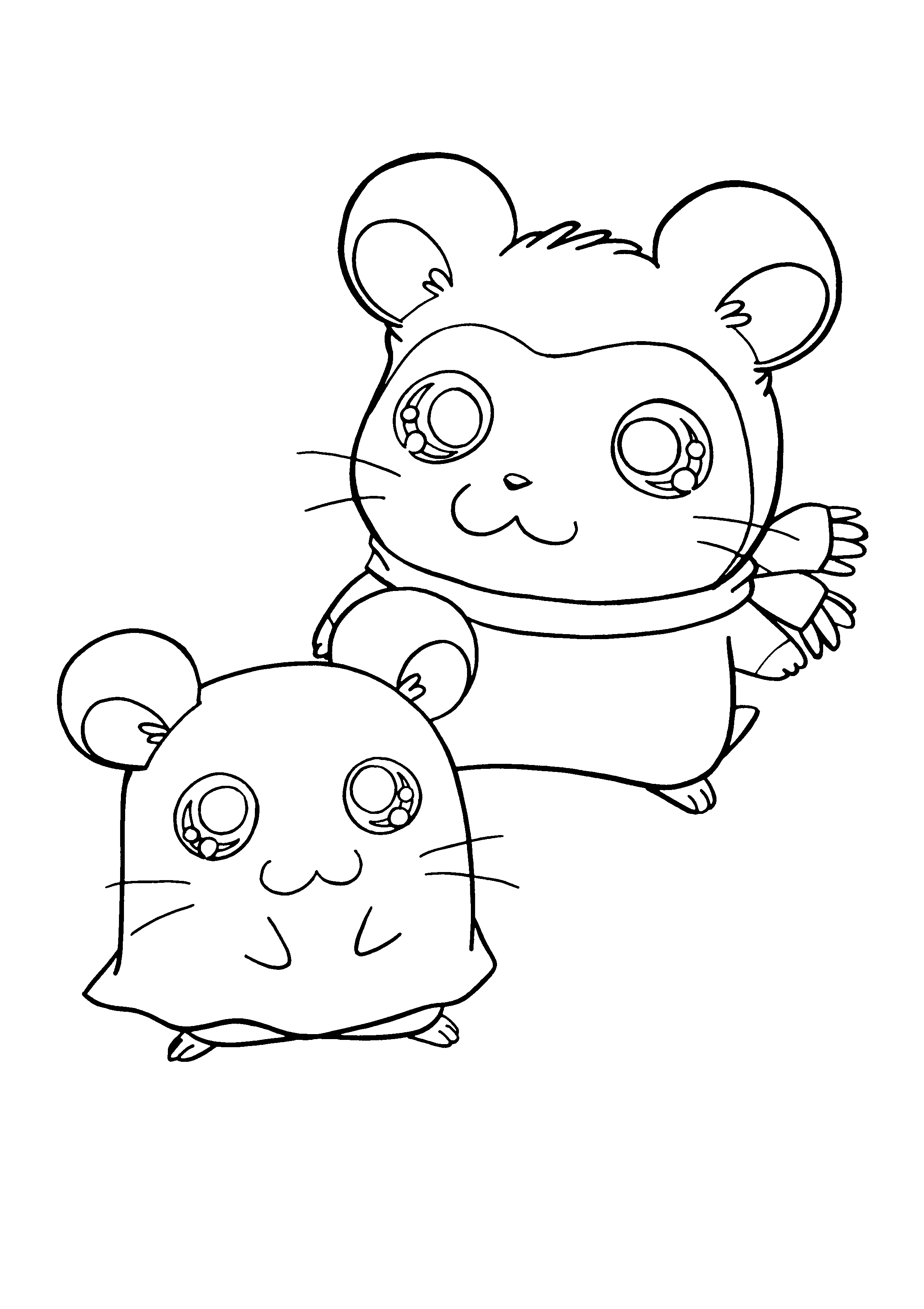 Hamtaro coloring pages