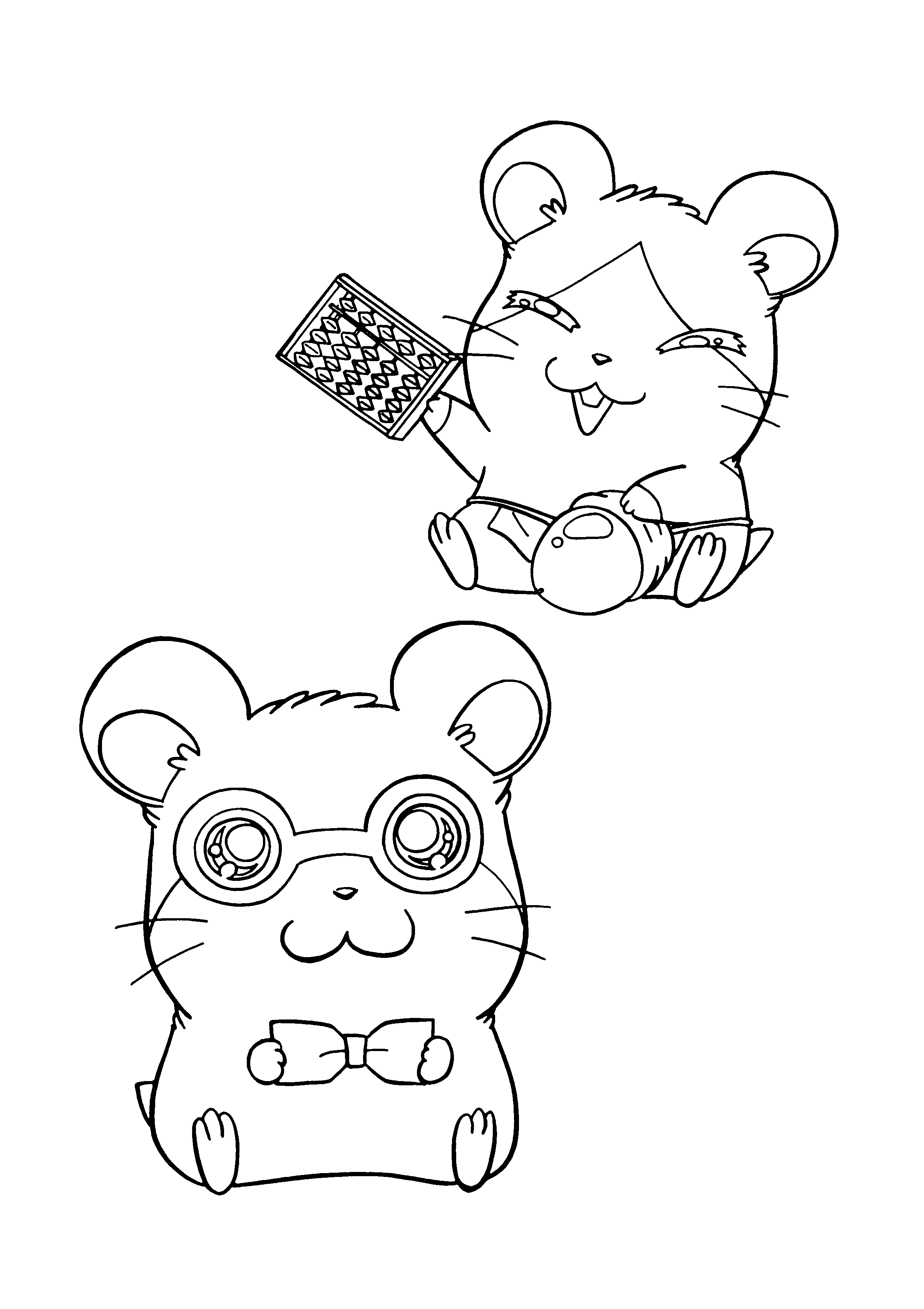 Hamtaro coloring pages