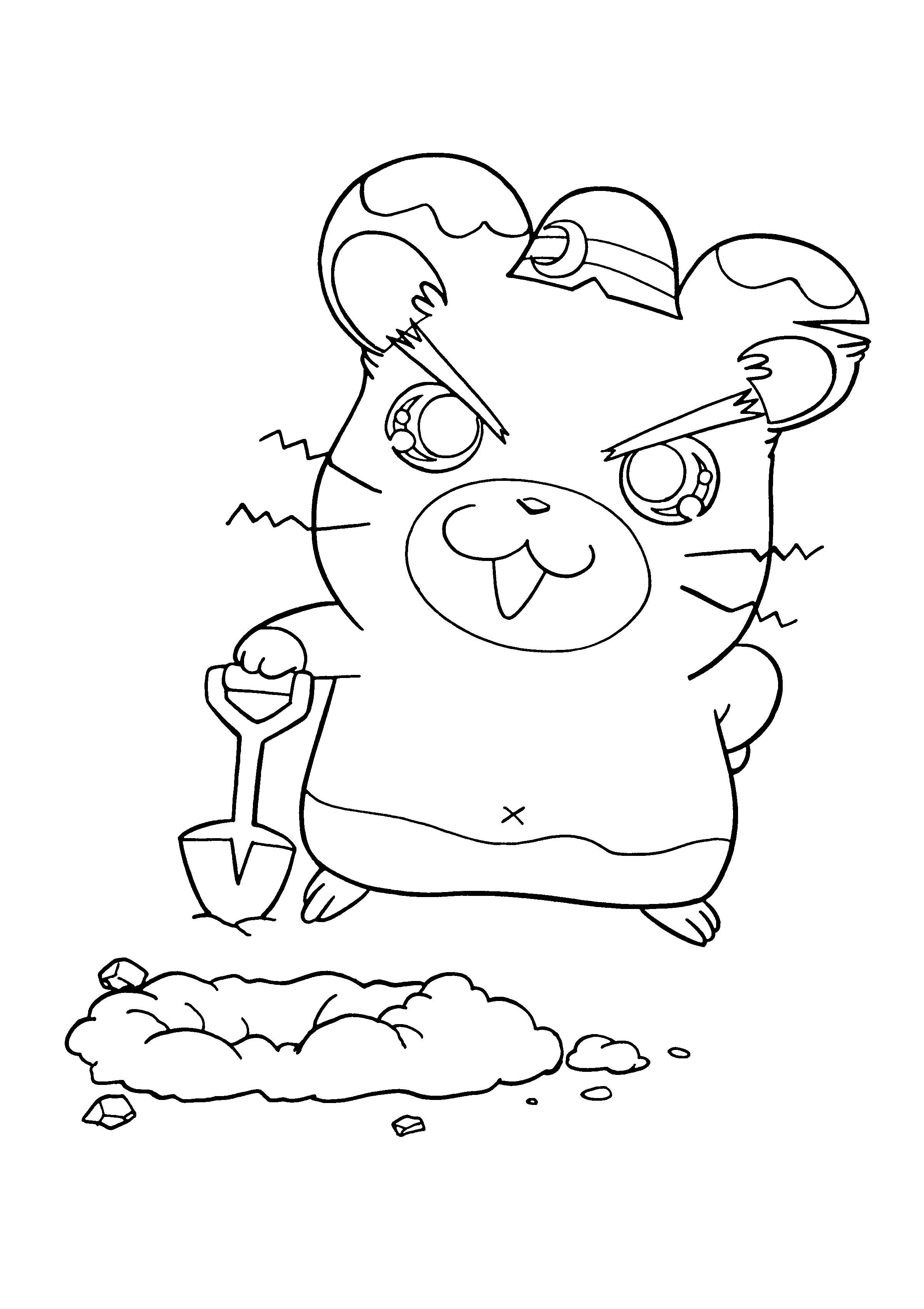 Hamtaro coloring pages