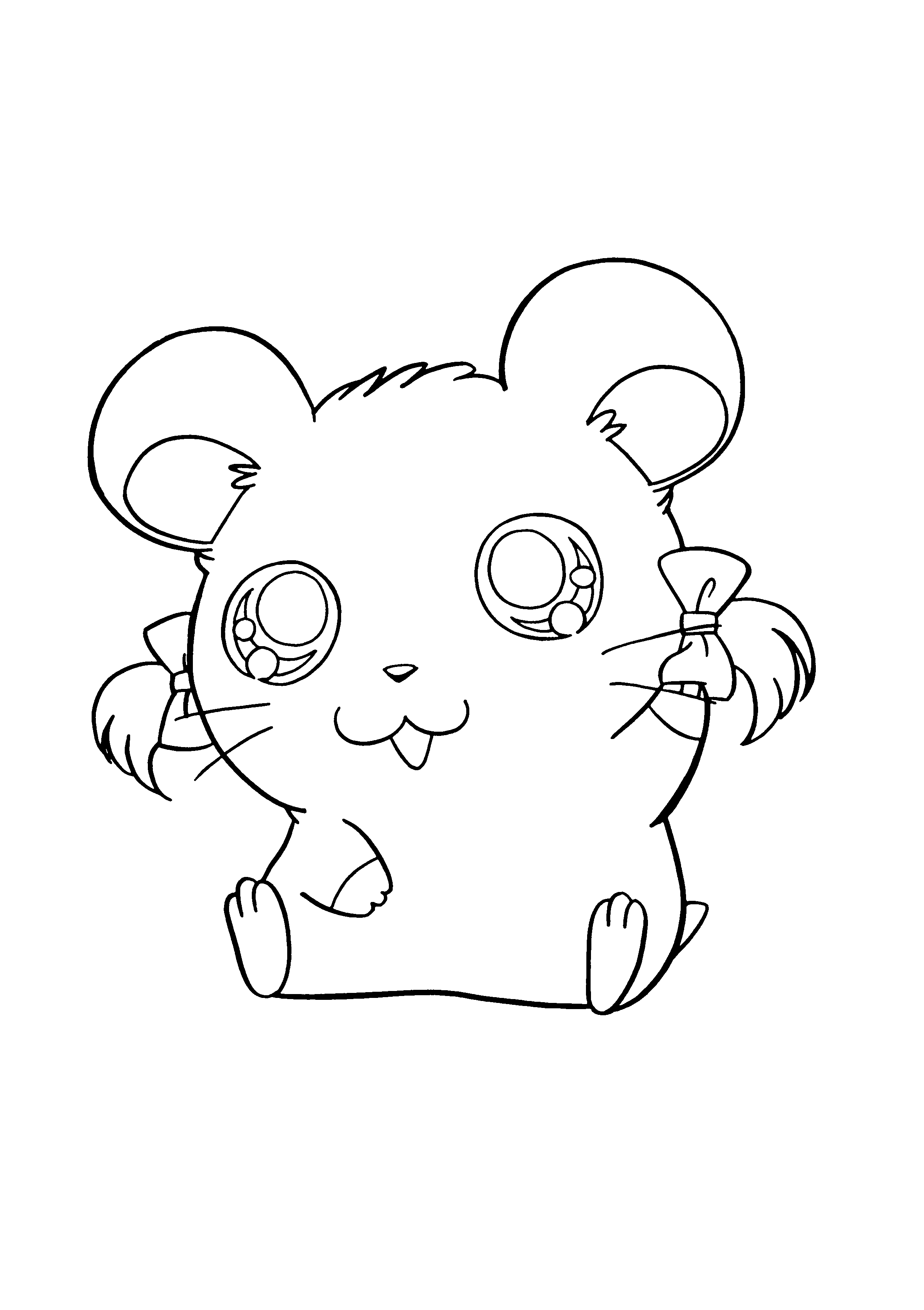 Hamtaro coloring pages