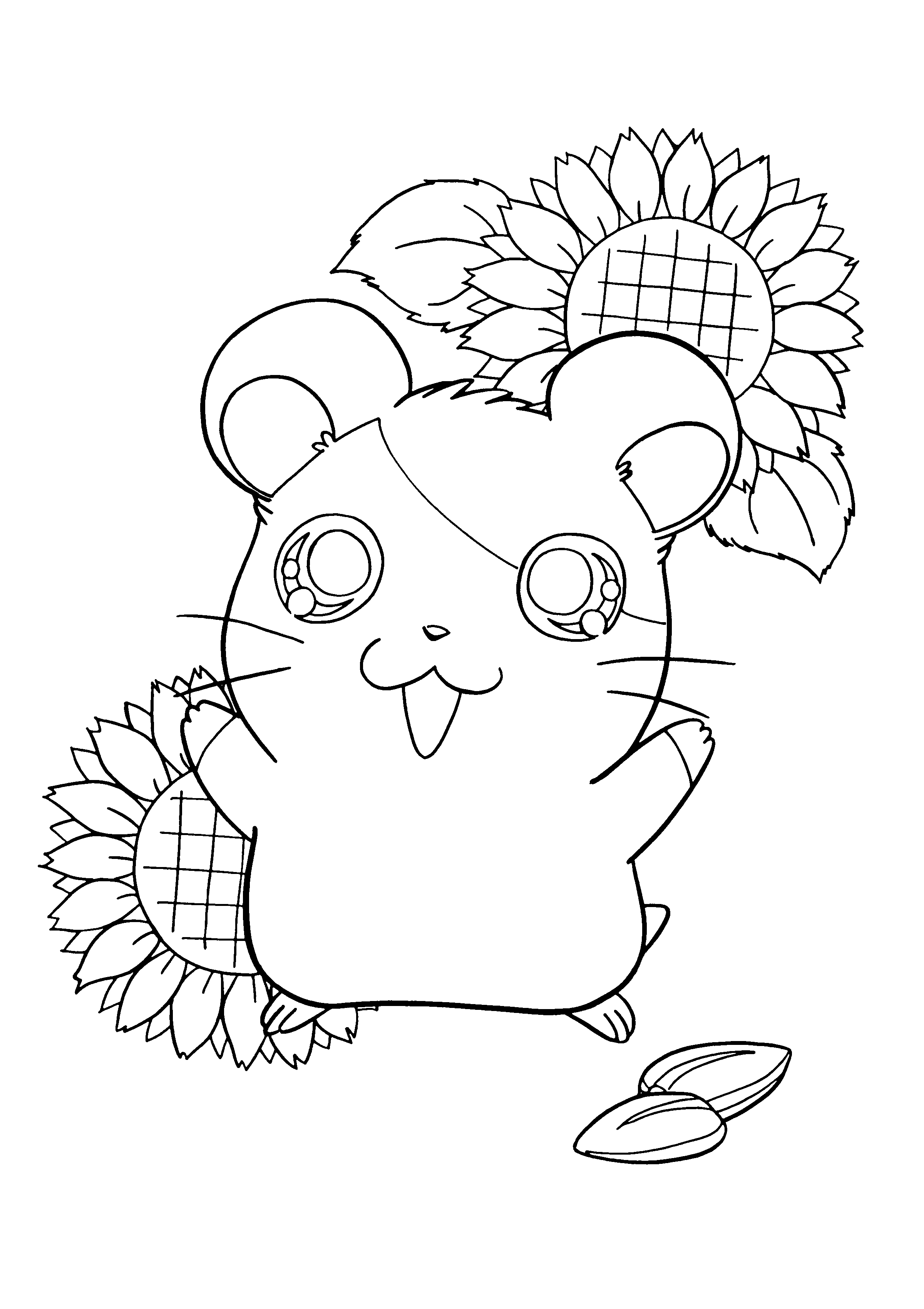 Hamtaro coloring pages