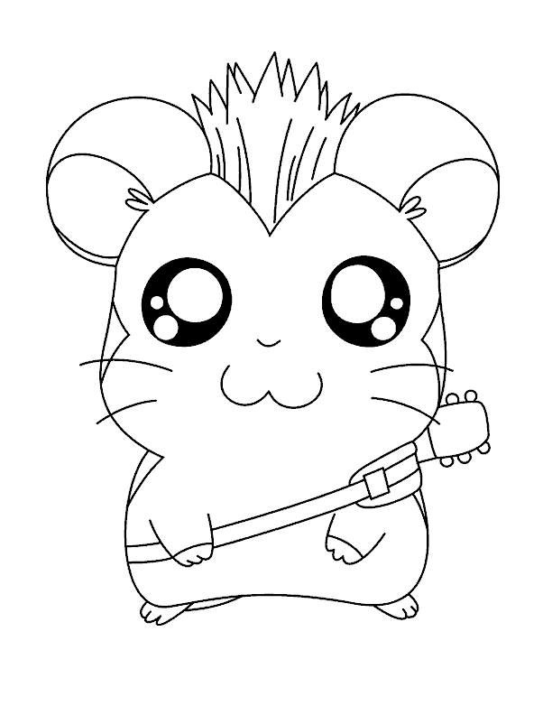 Hamtaro coloring pages