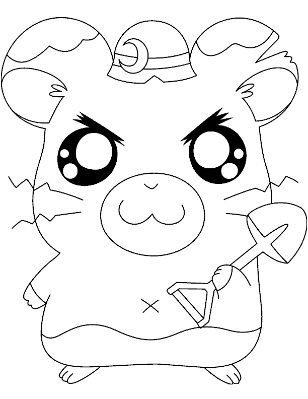 Hamtaro coloring pages