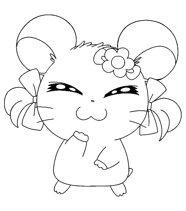 Hamtaro coloring pages