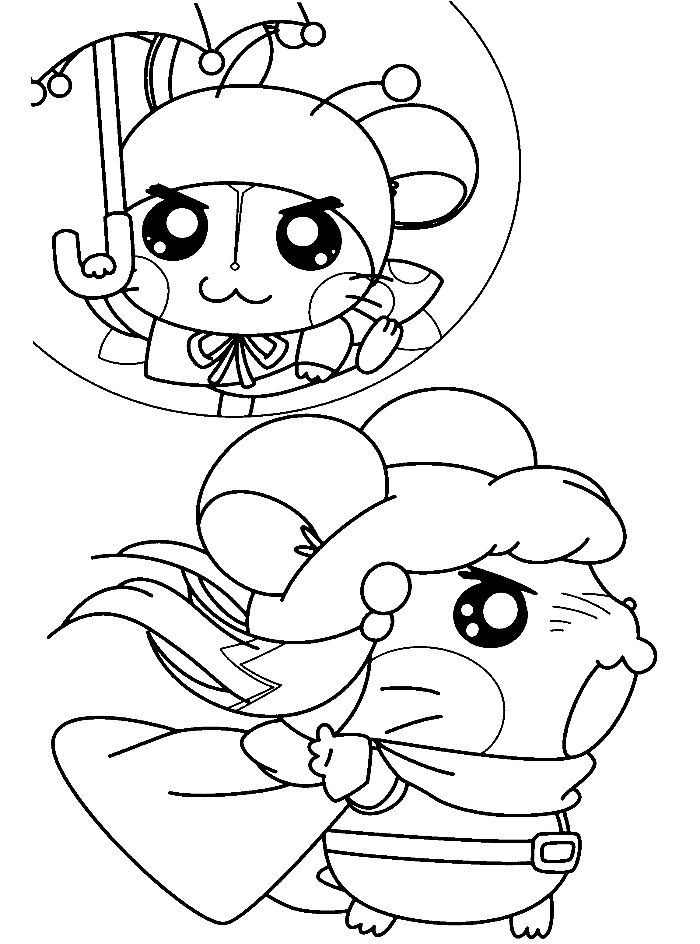 Hamtaro coloring pages