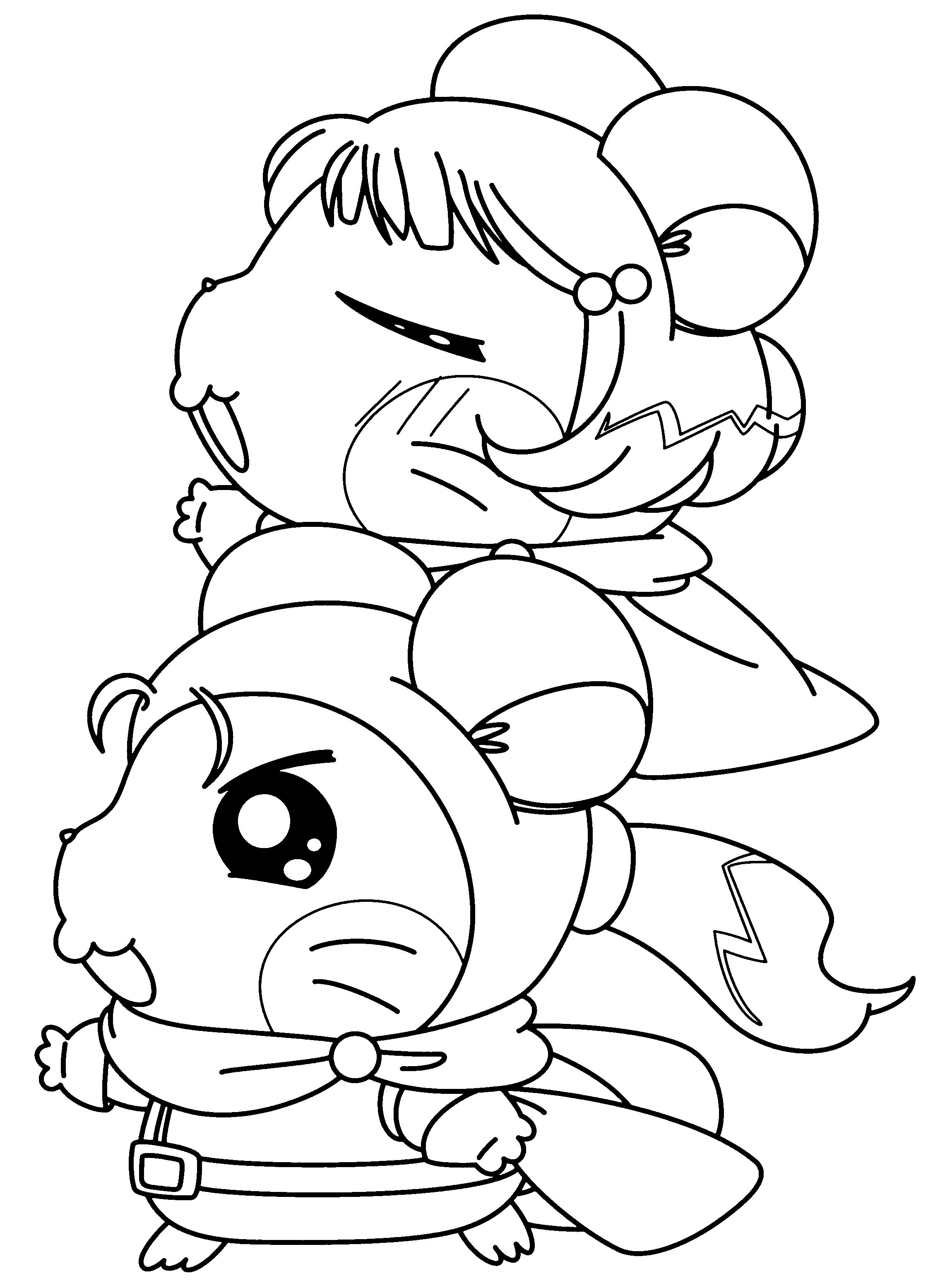 Hamtaro coloring pages