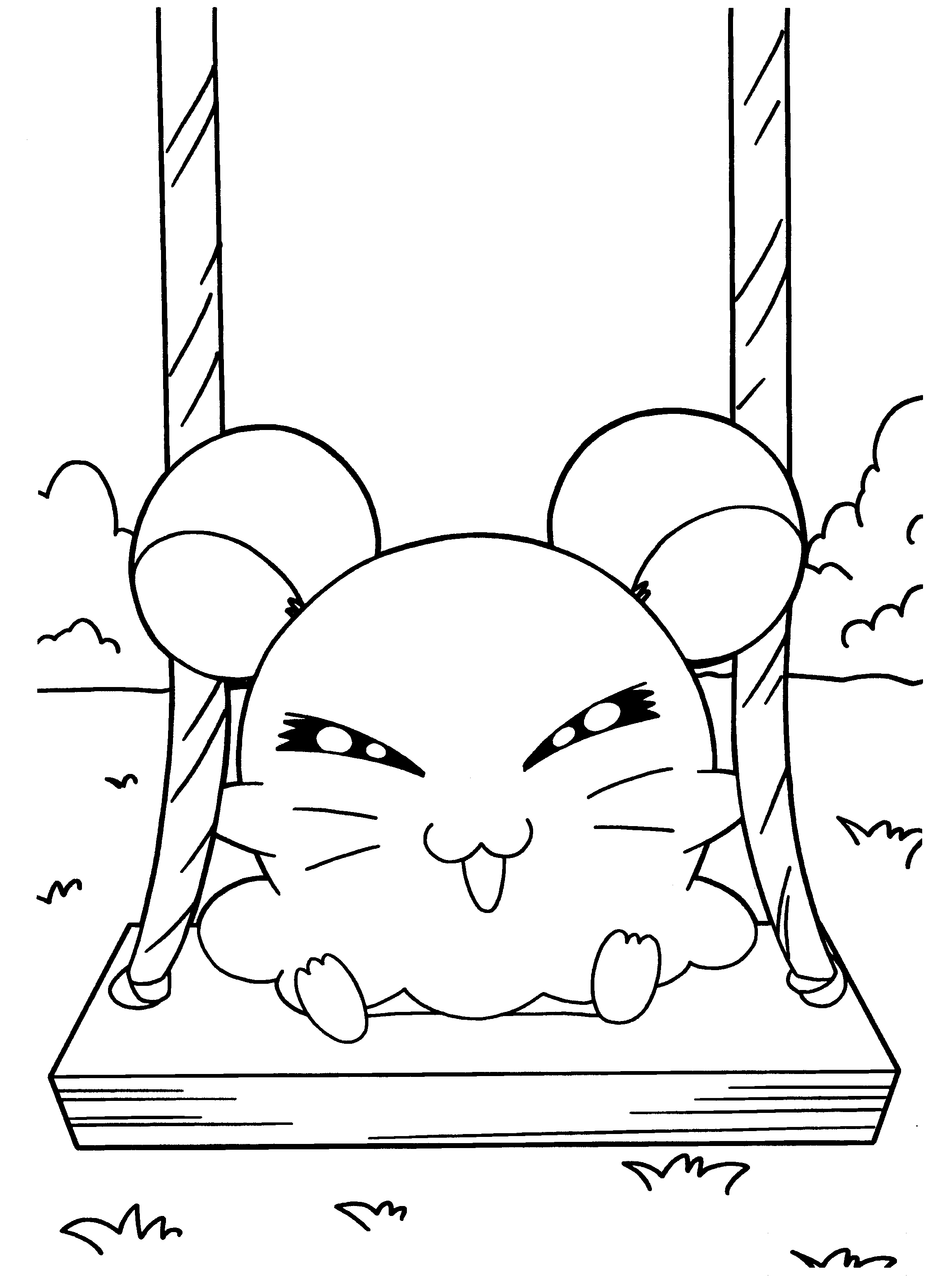 Hamtaro coloring pages