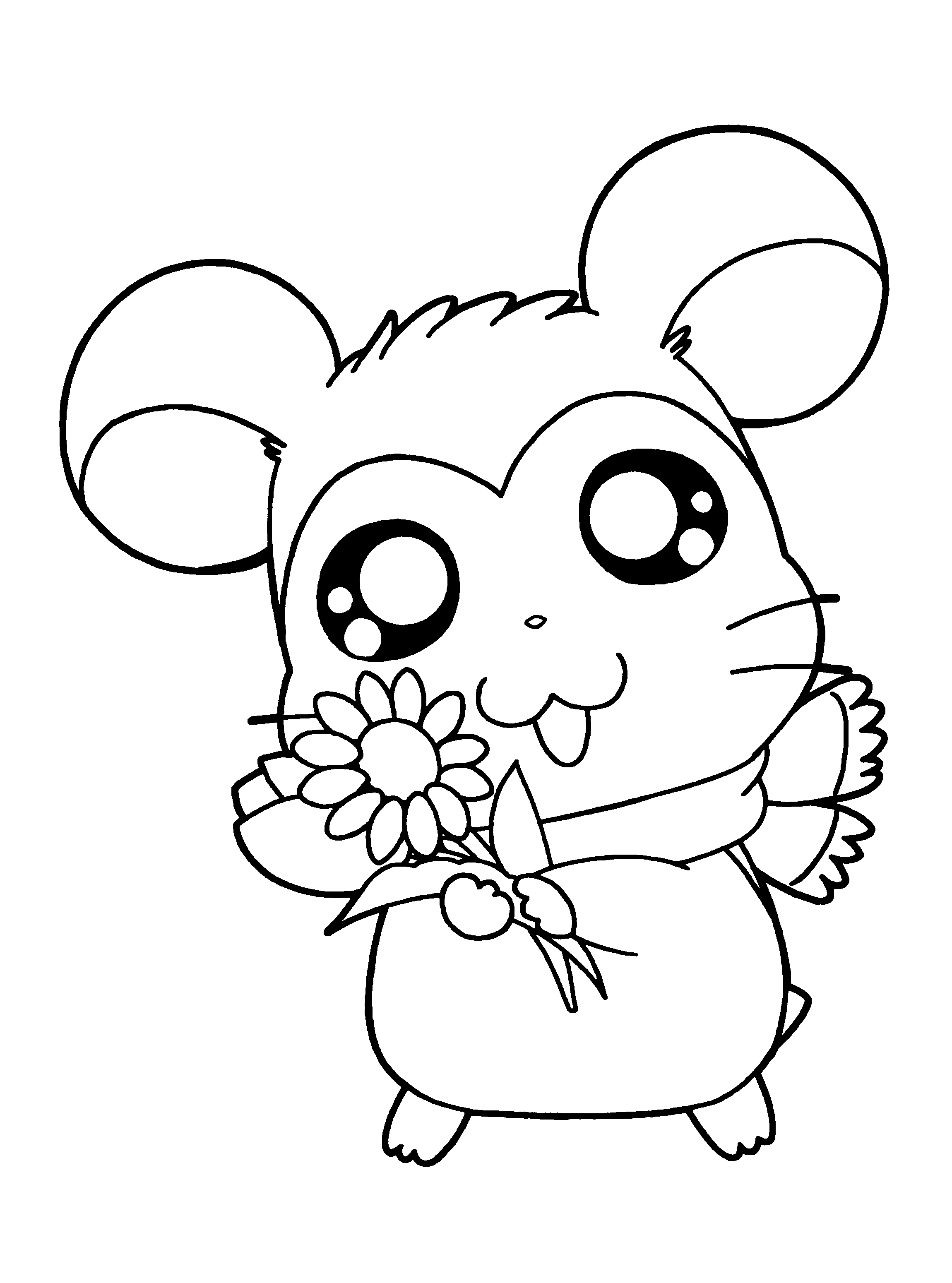 Hamtaro coloring pages