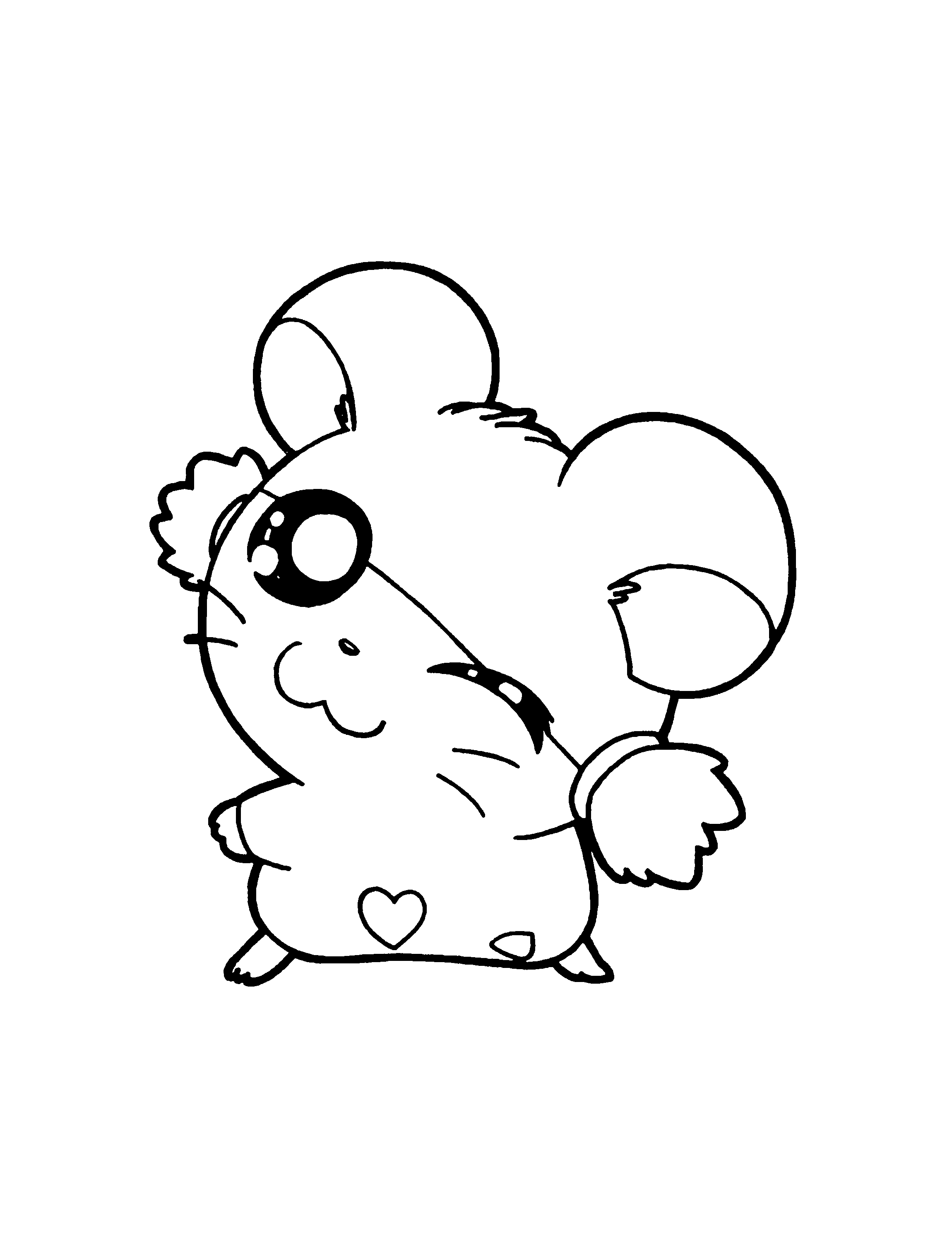 Hamtaro coloring pages