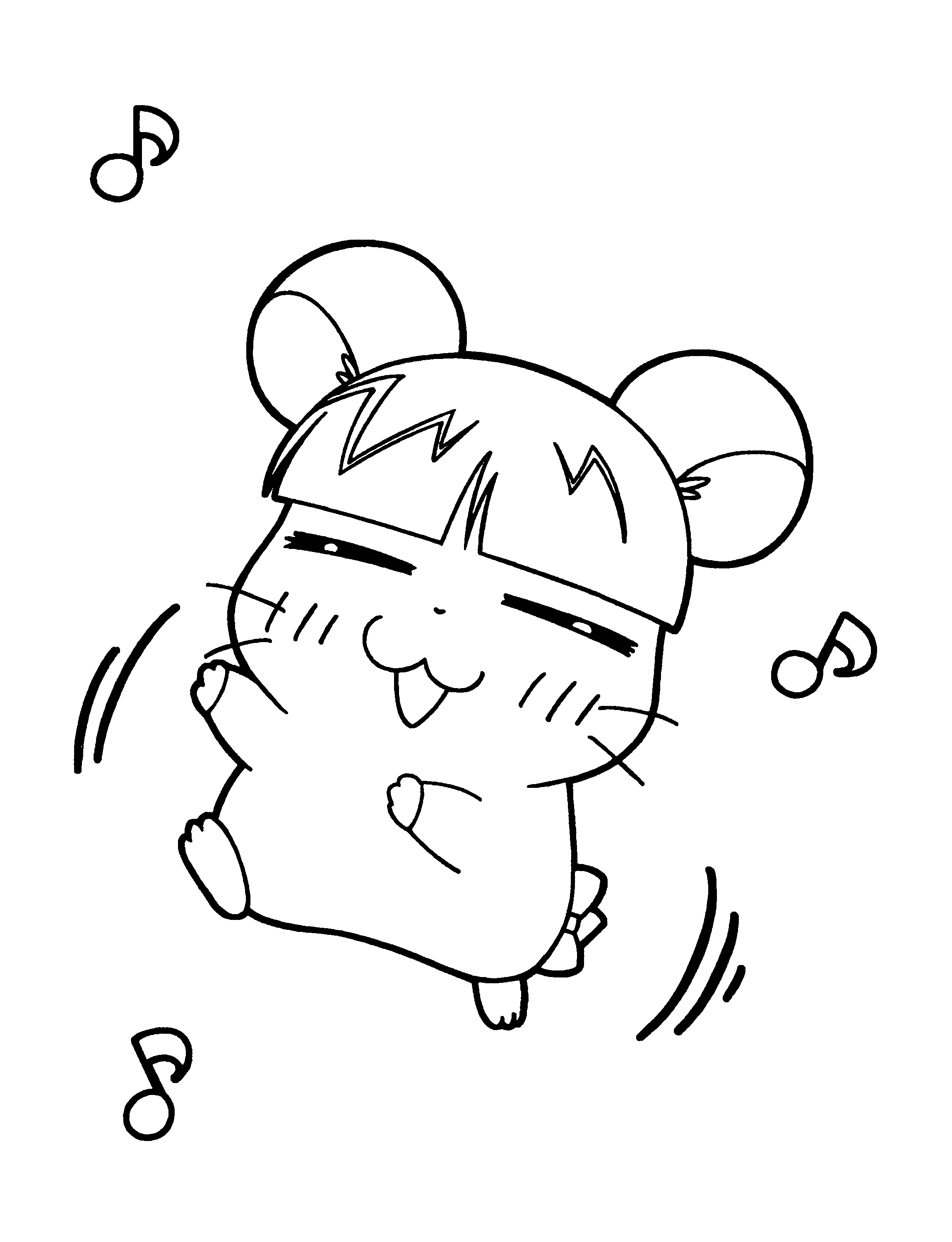 Hamtaro coloring pages