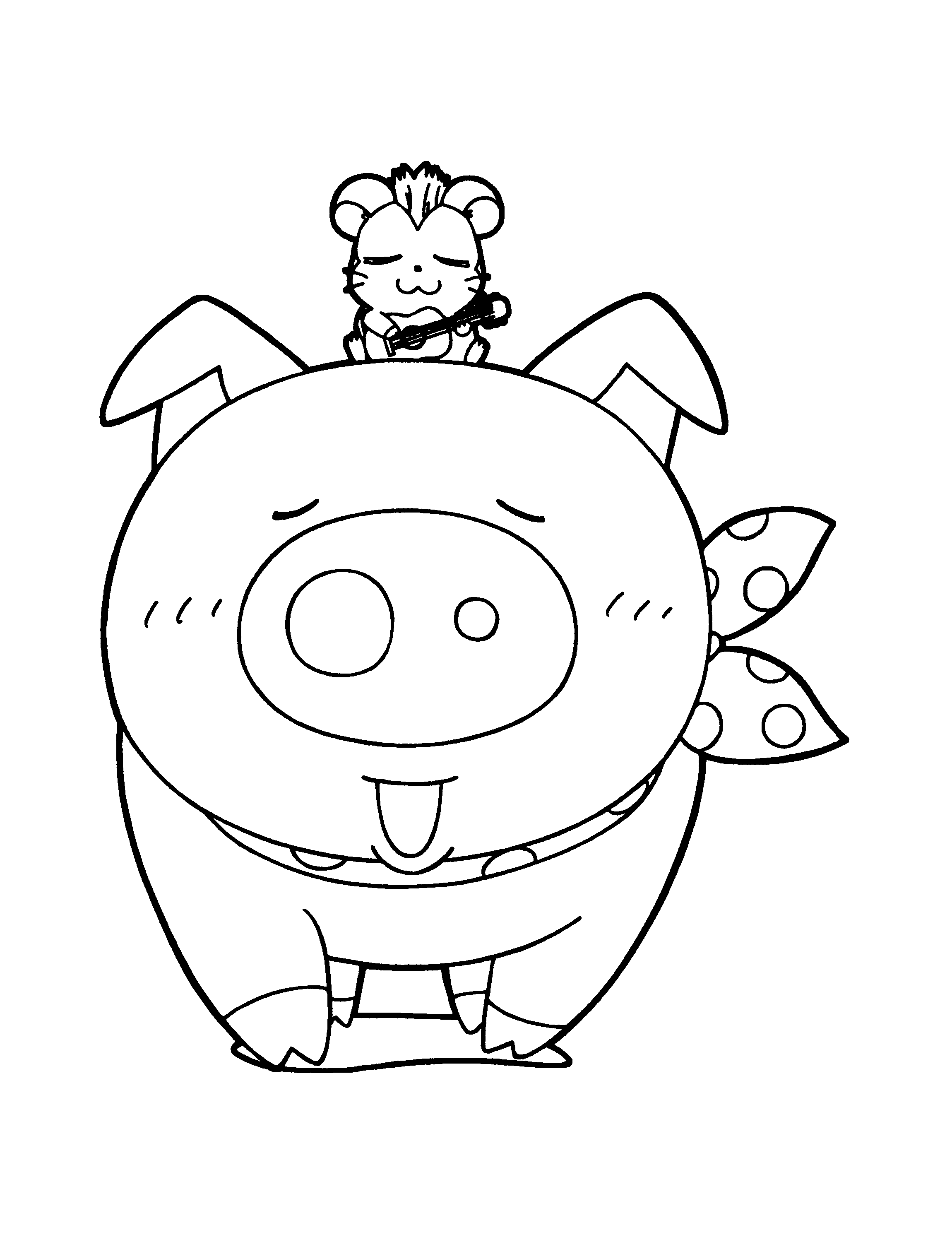 Hamtaro coloring pages