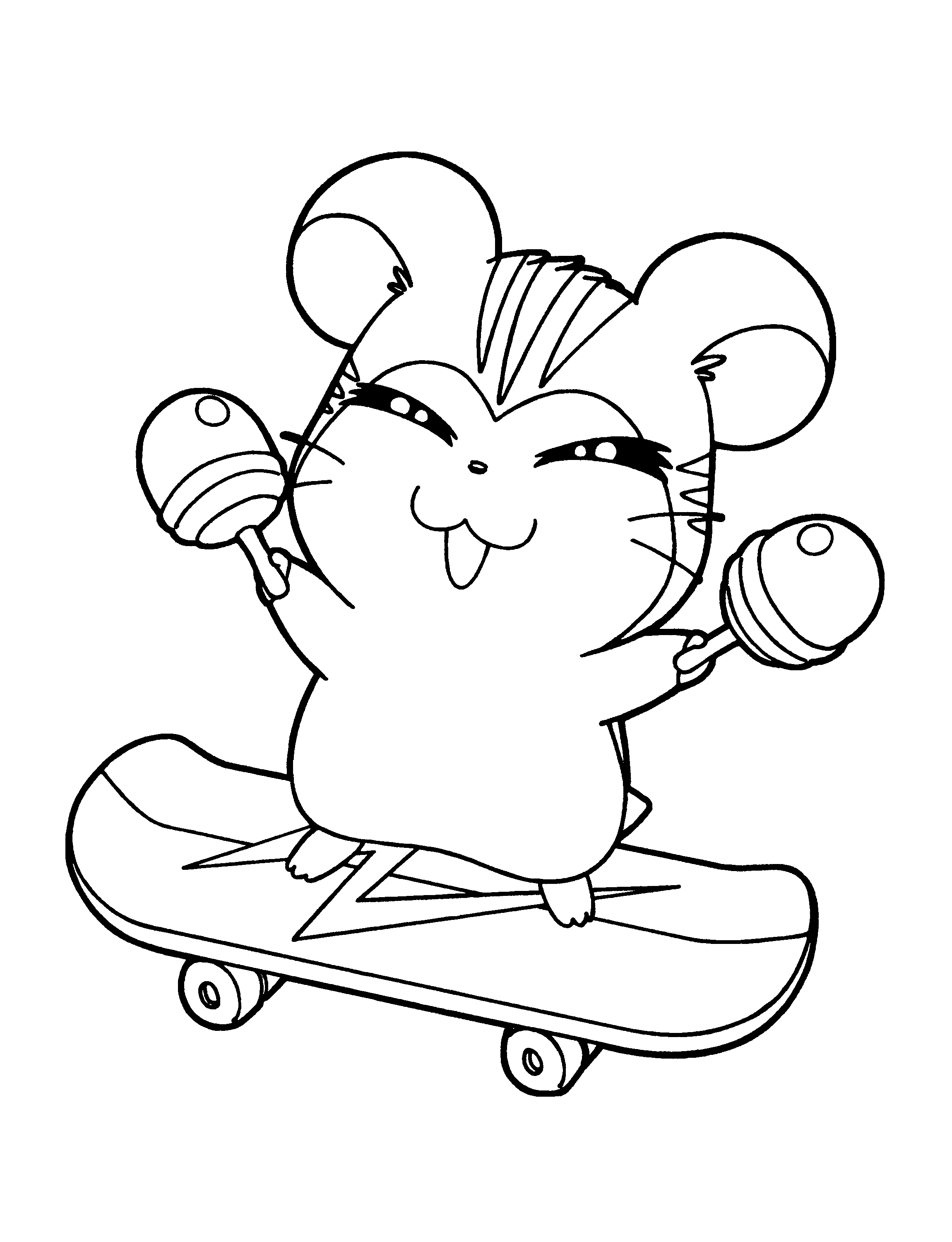 Hamtaro coloring pages