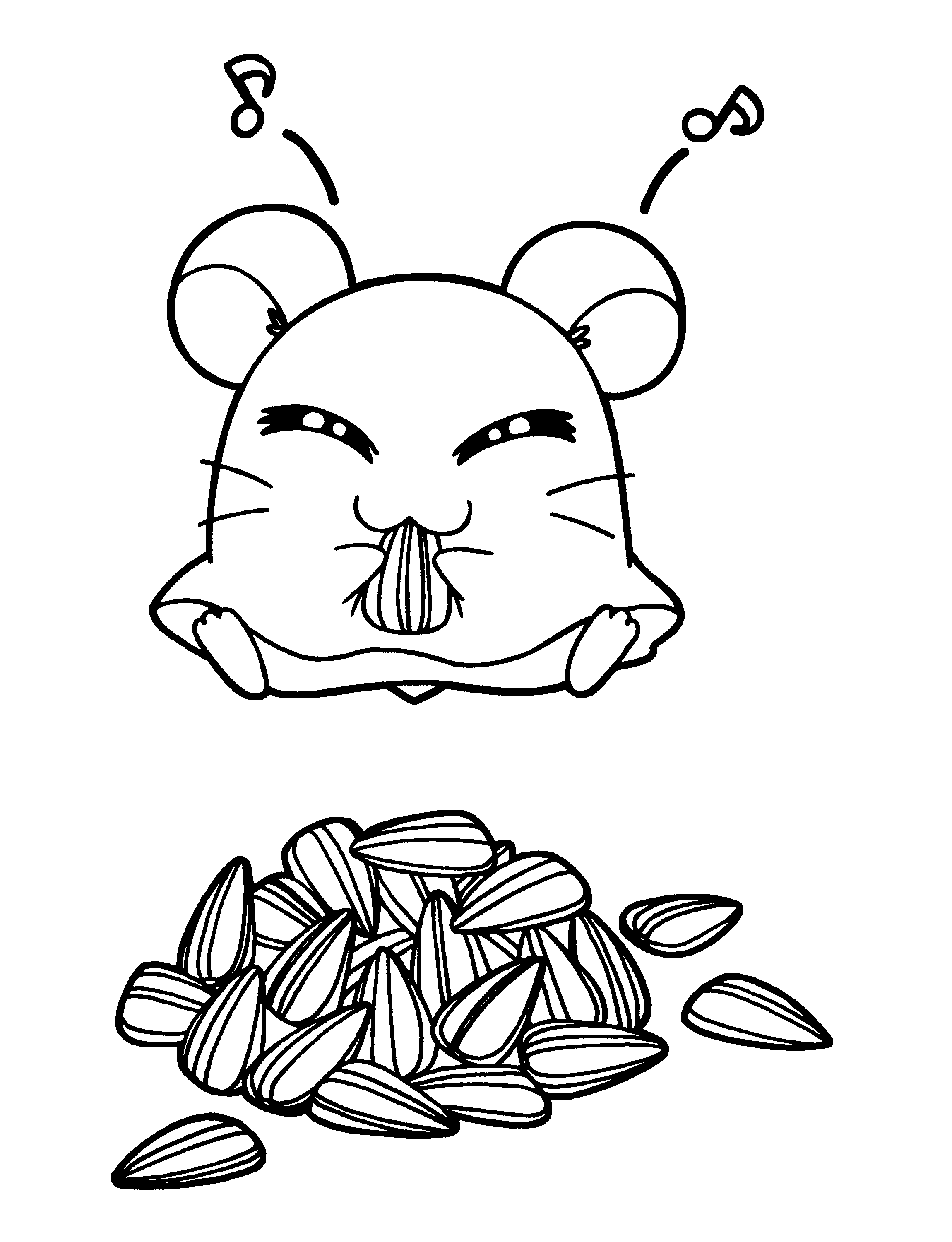 Hamtaro coloring pages