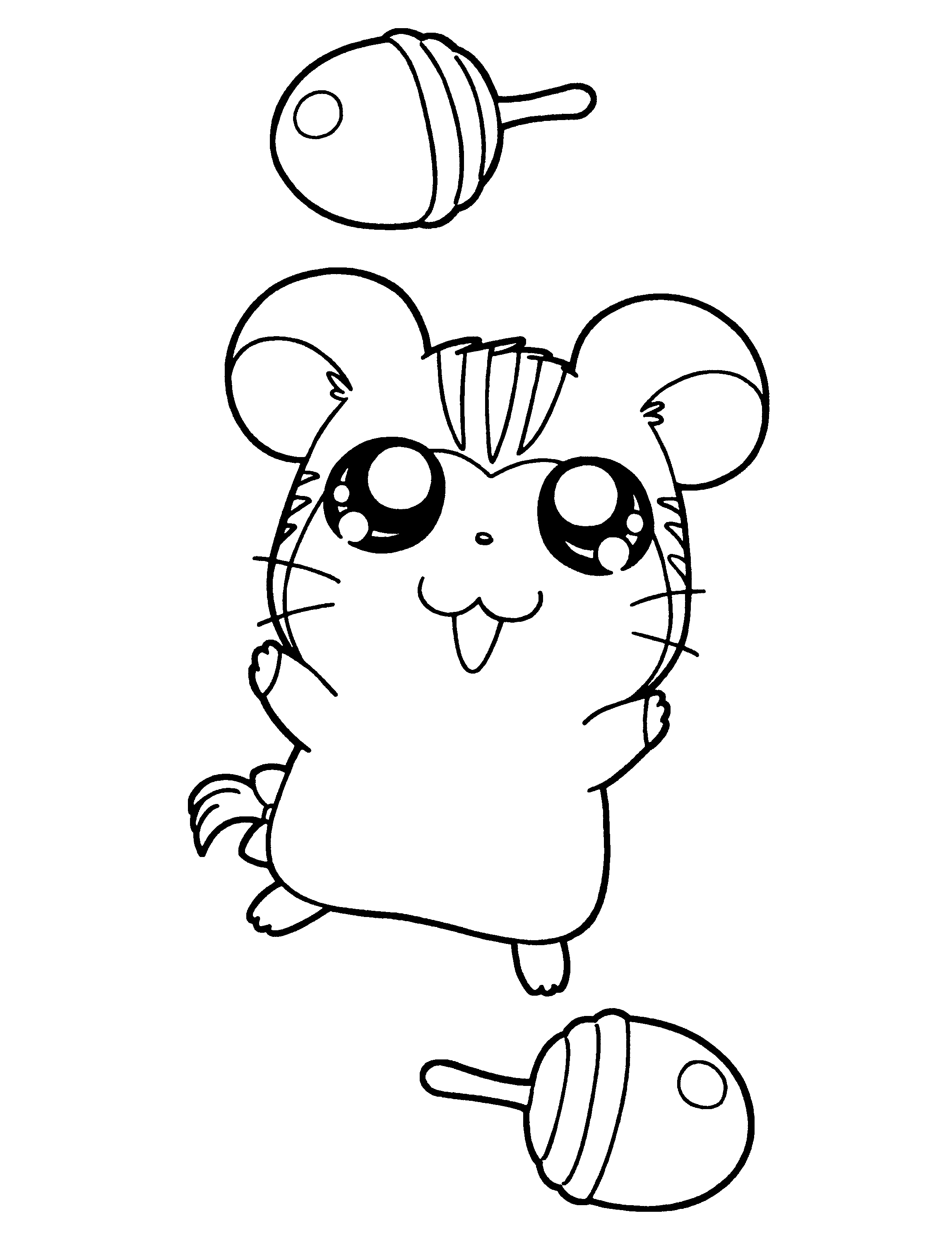 Hamtaro coloring pages