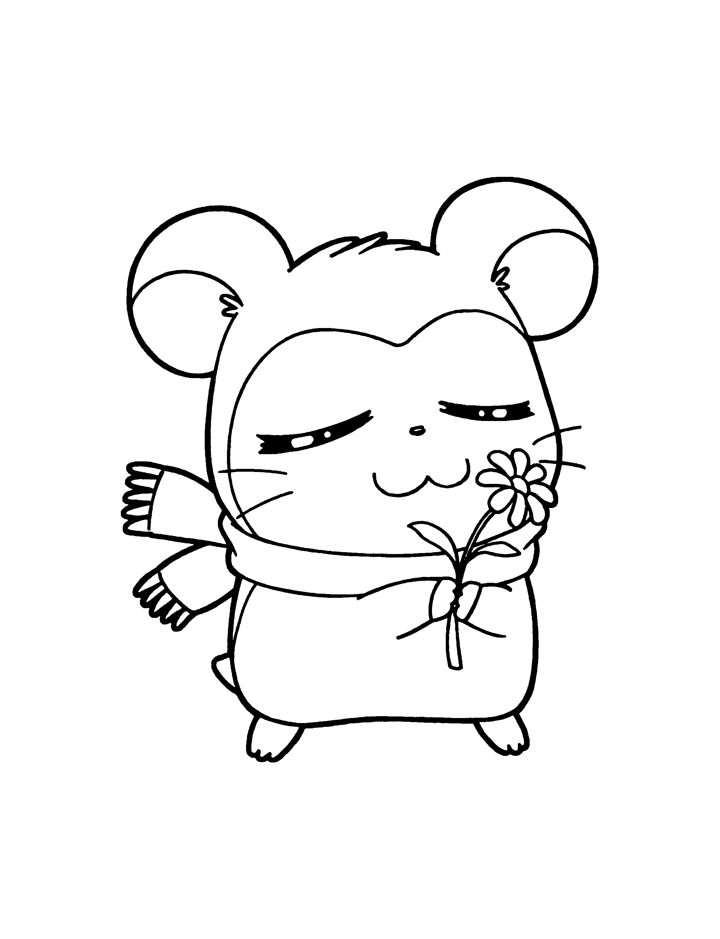 Hamtaro coloring pages