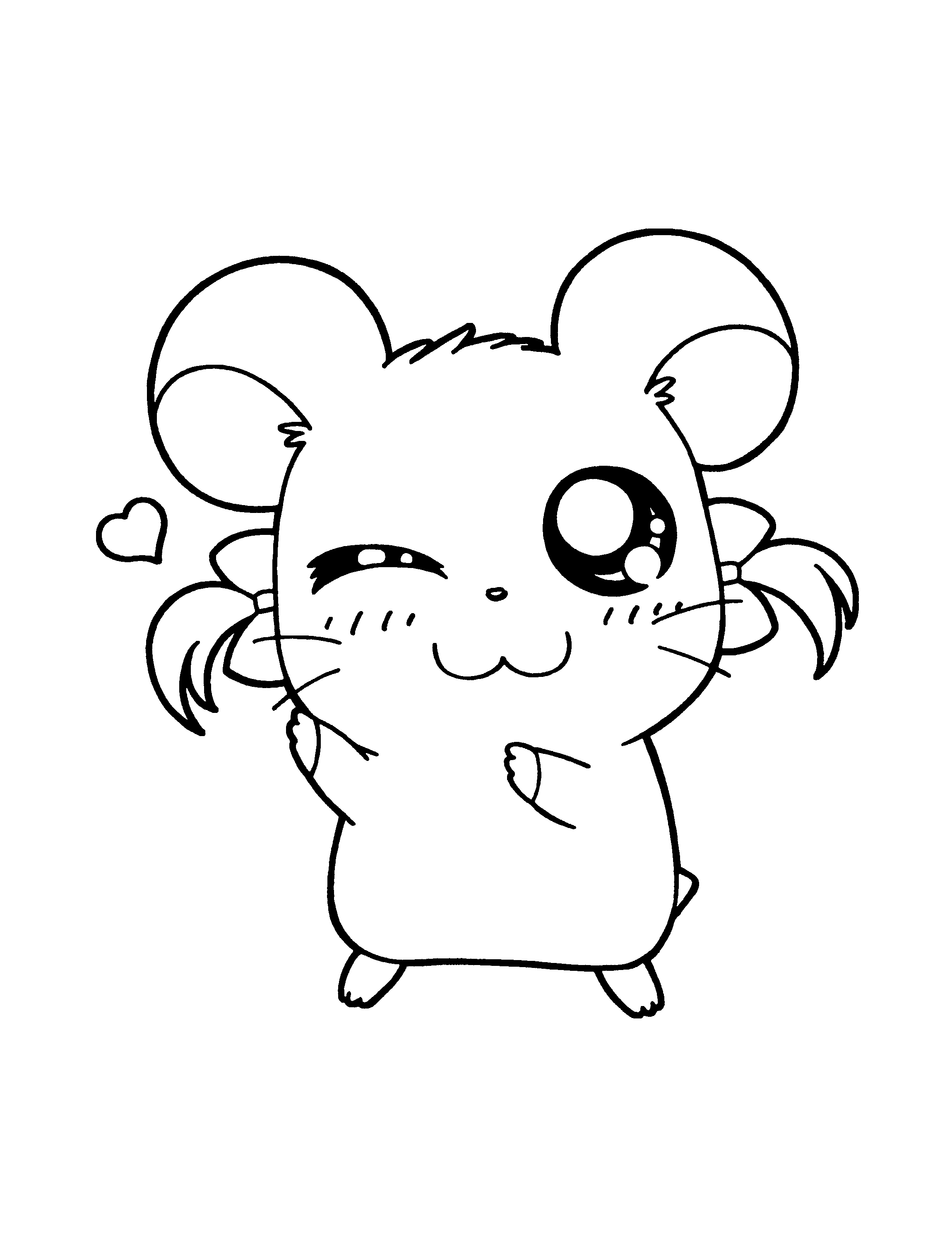 Hamtaro coloring pages