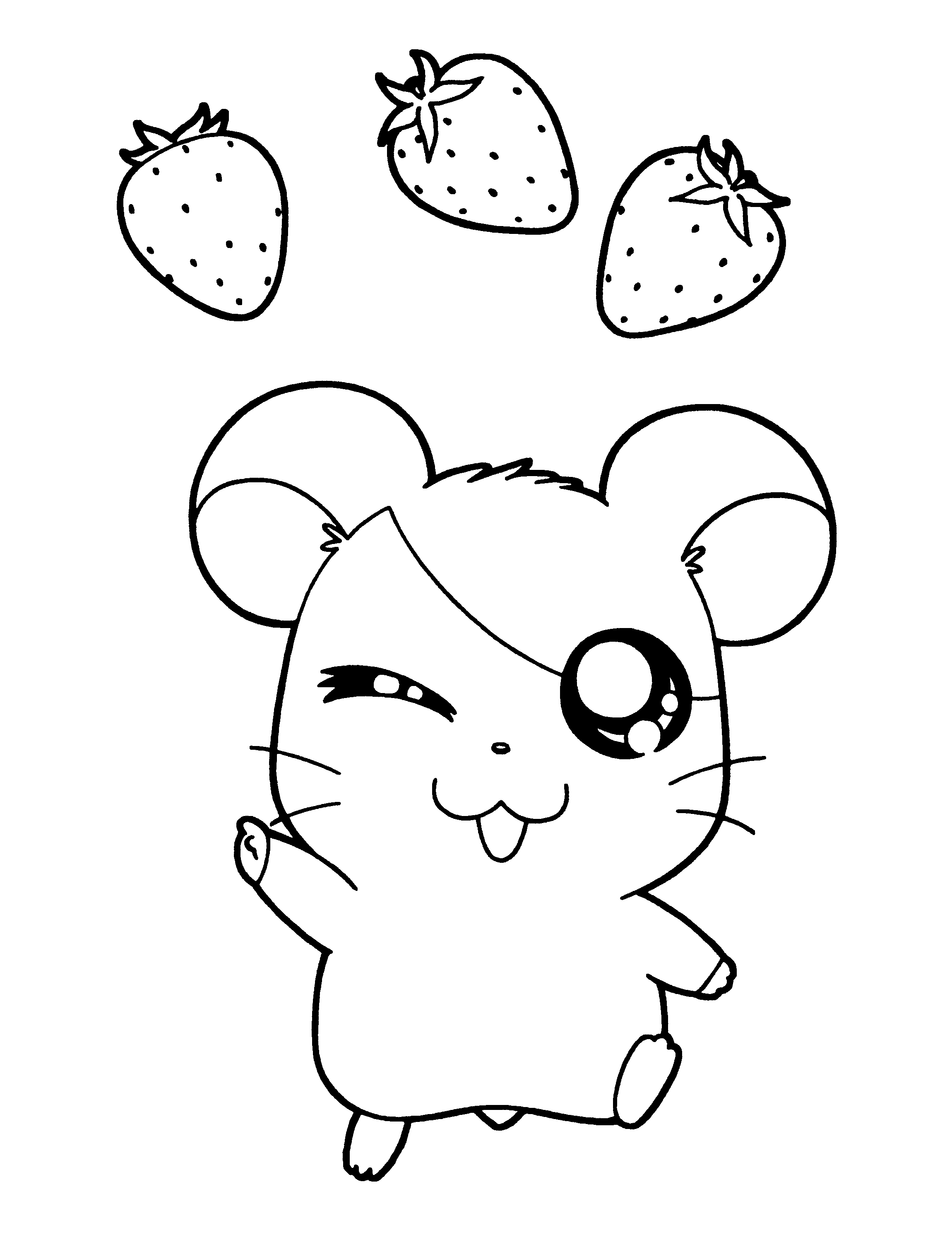 Hamtaro coloring pages