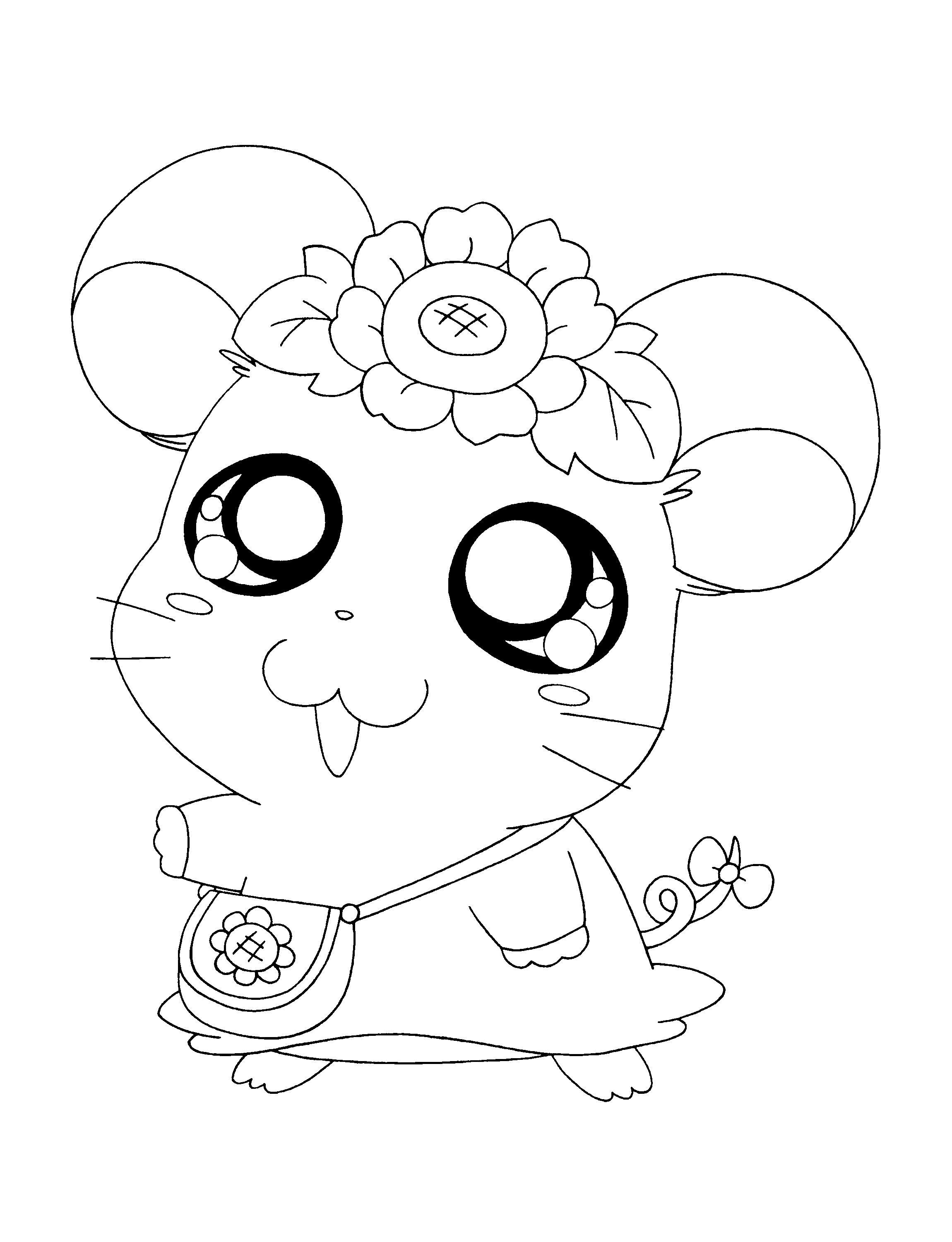 Hamtaro coloring pages