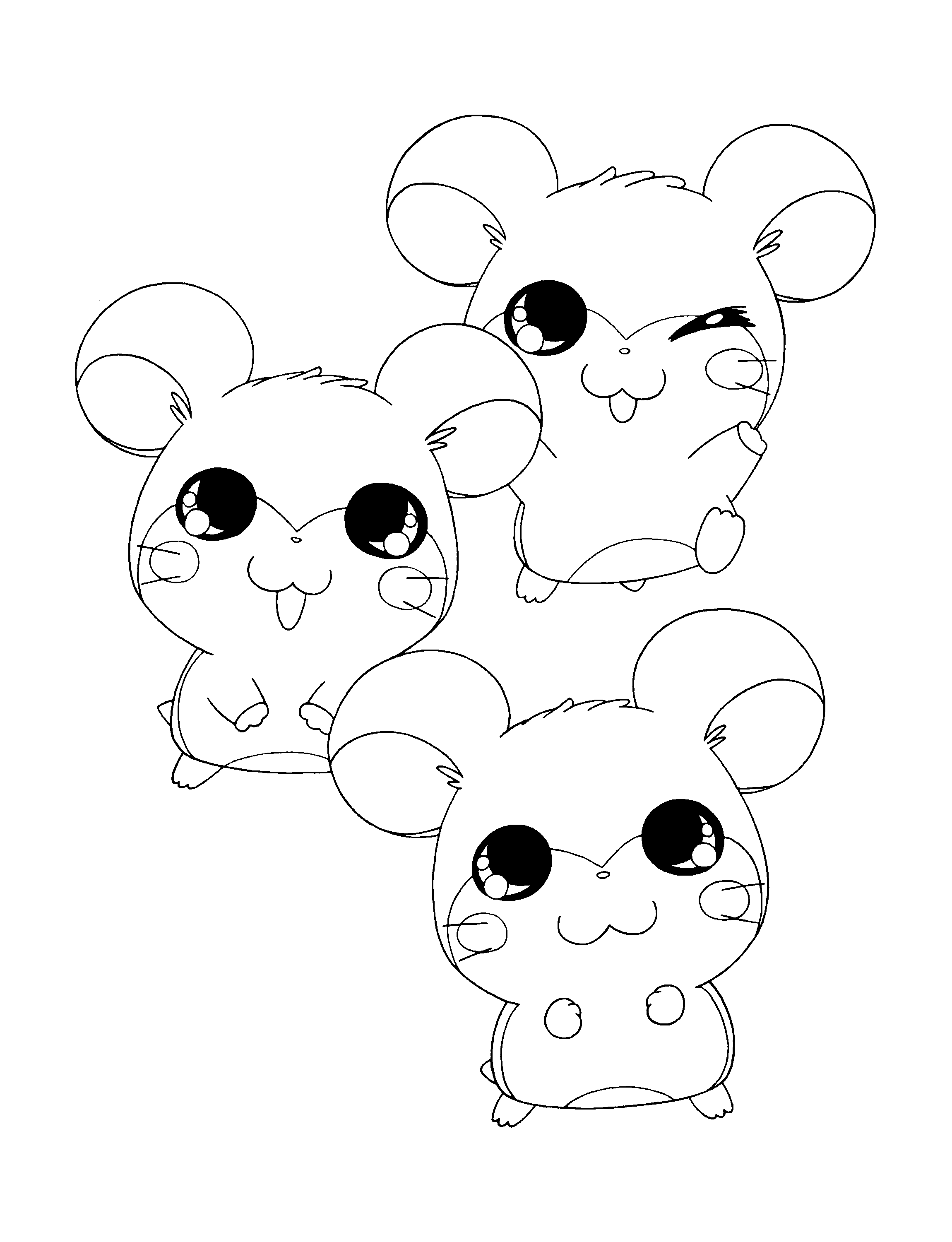 Hamtaro coloring pages